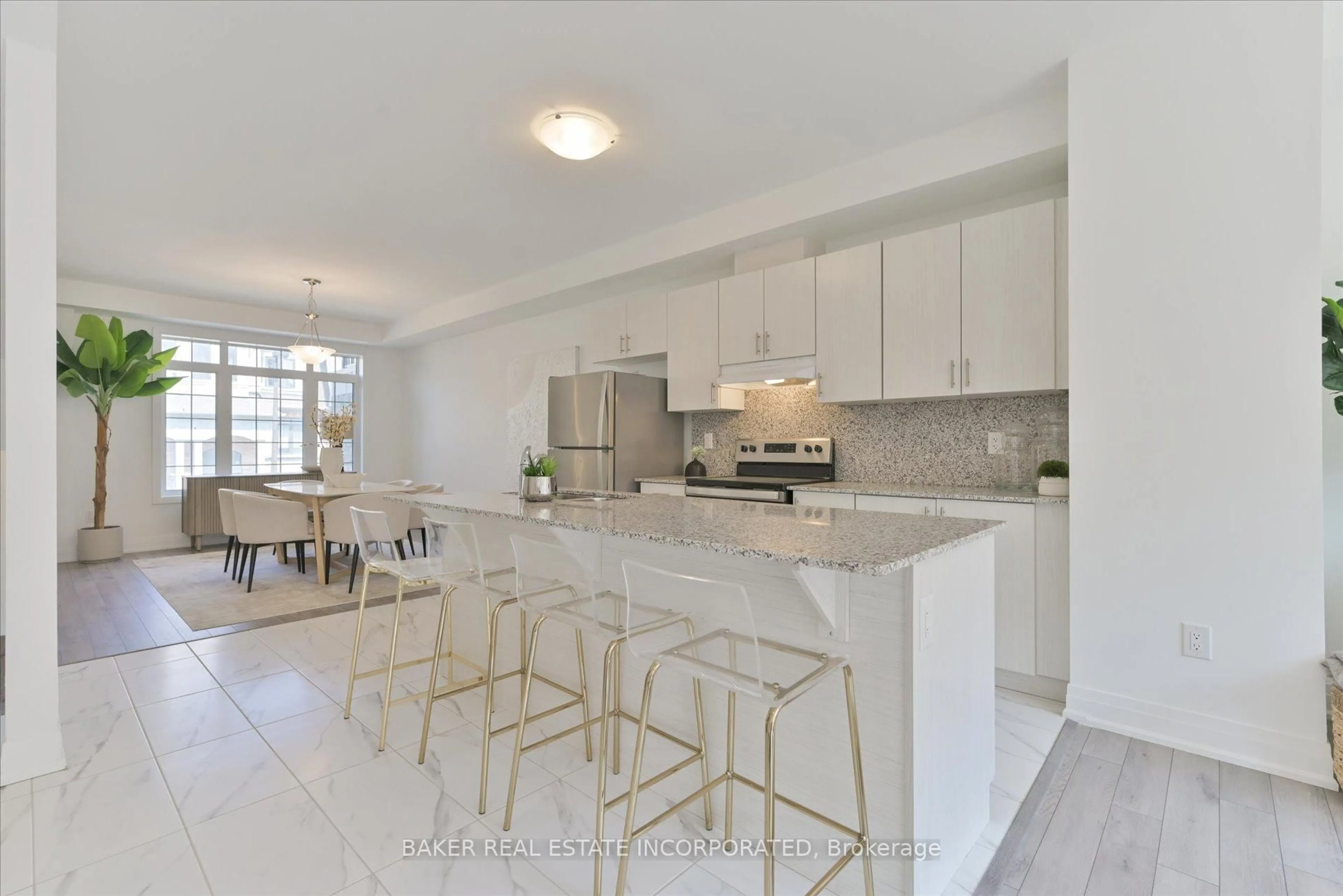 Open concept kitchen, ceramic/tile floor for 10 Calloway Way, Whitby Ontario L1N 0N9