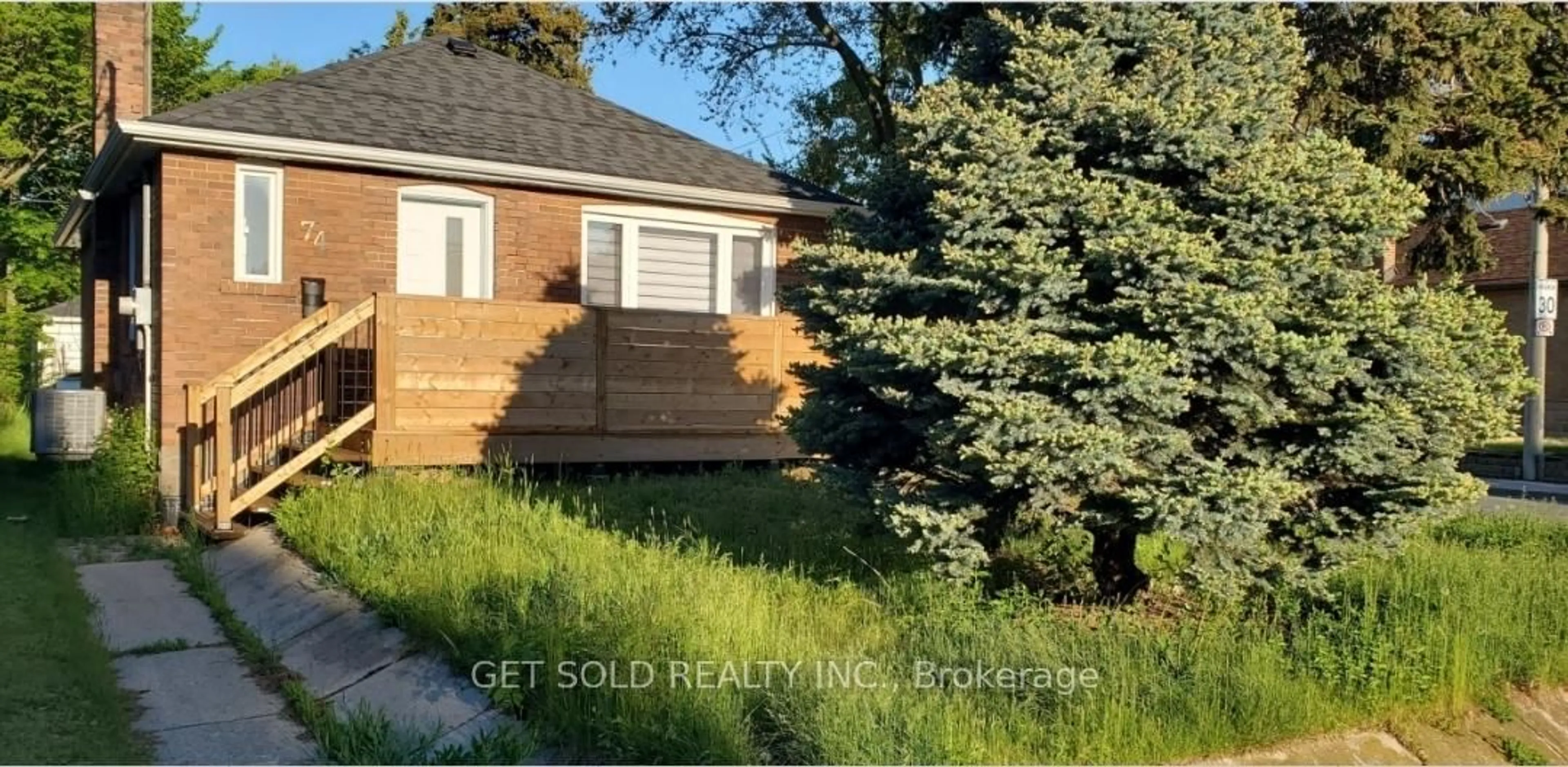 Home with brick exterior material, street for 74 St Hubert Ave, Toronto Ontario M4J 3Z3