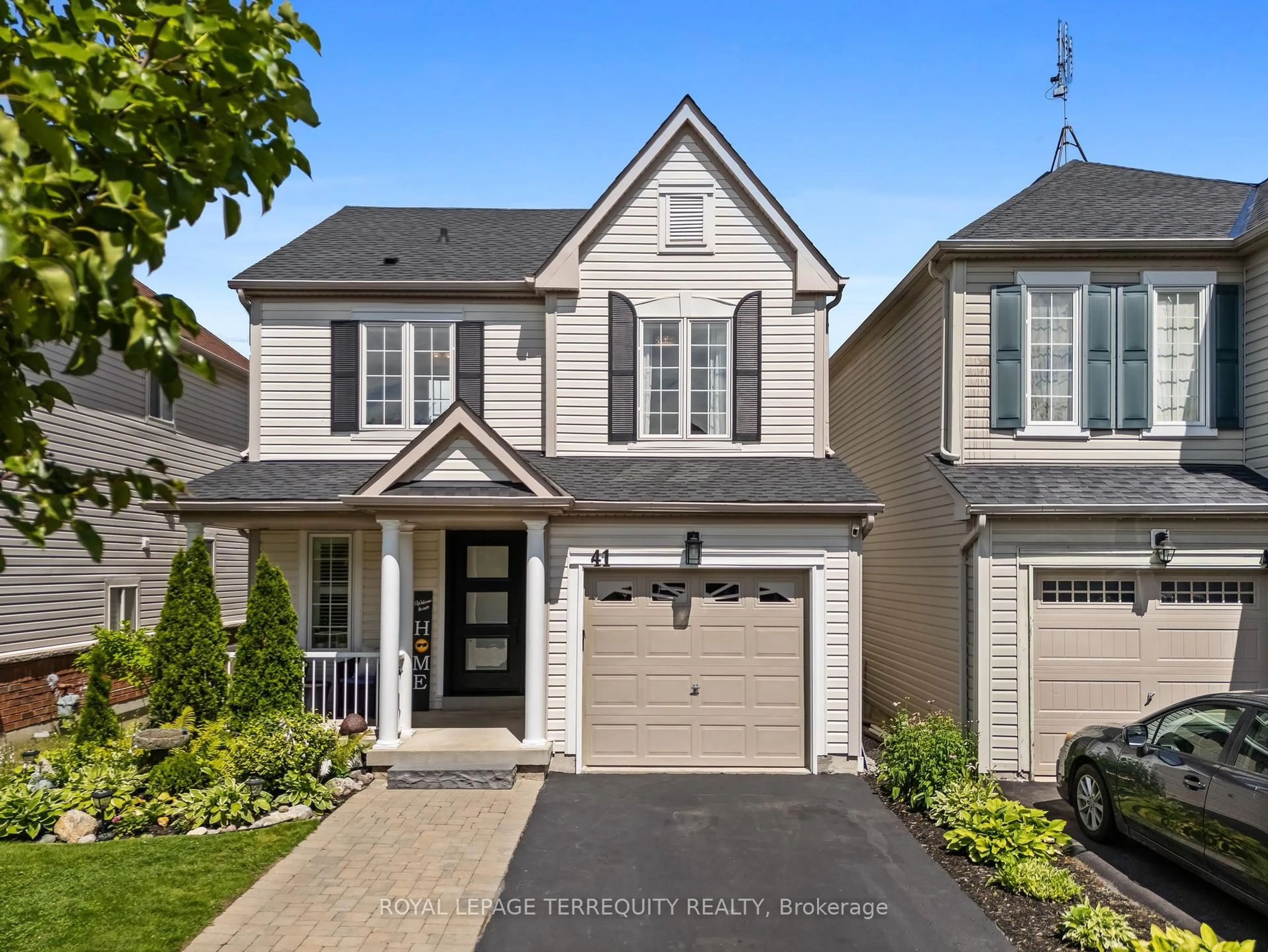 Home with brick exterior material, street for 41 Teardrop Cres, Whitby Ontario L1M 2P1