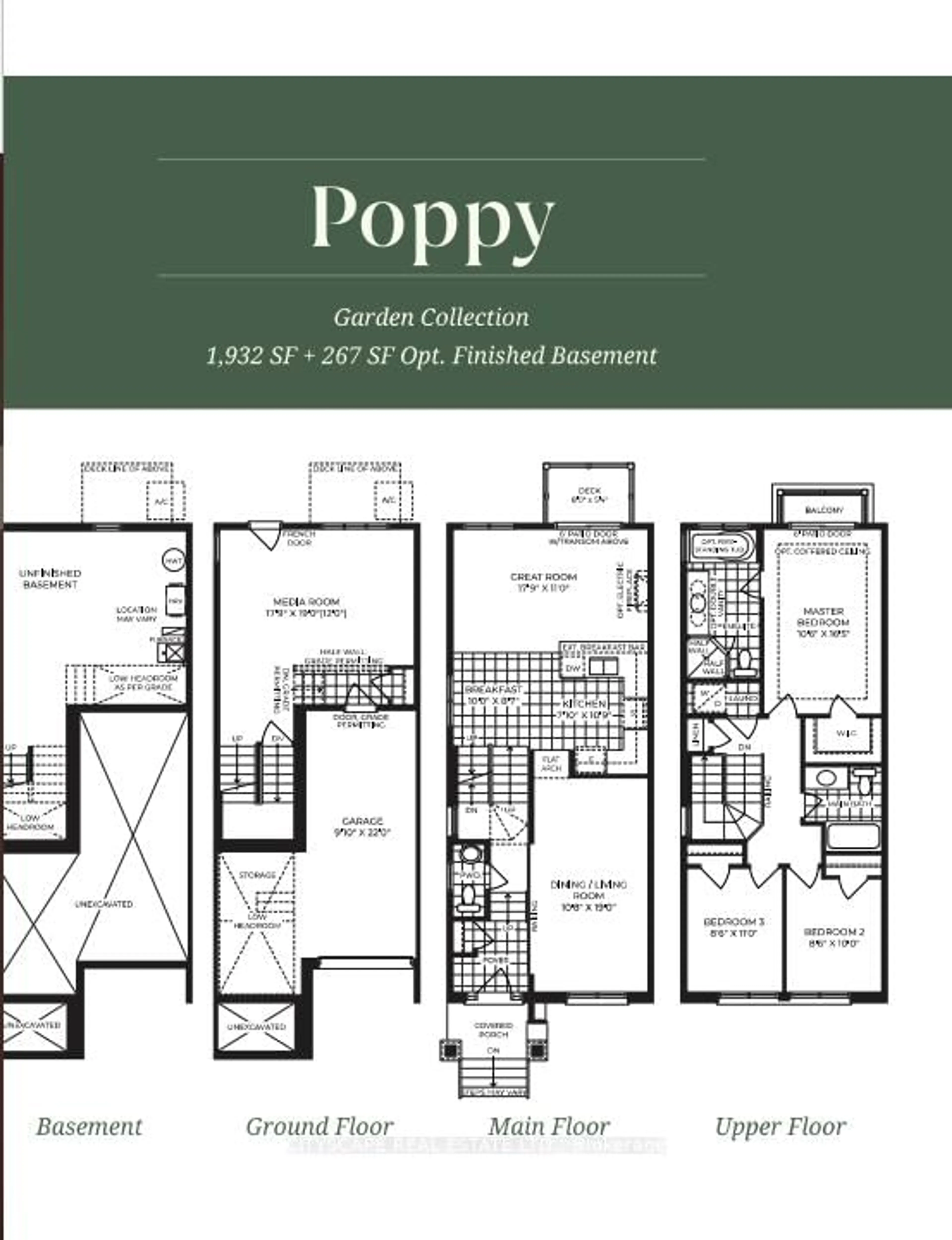 Floor plan for 788 Heathrow Path, Oshawa Ontario L1H 7K5