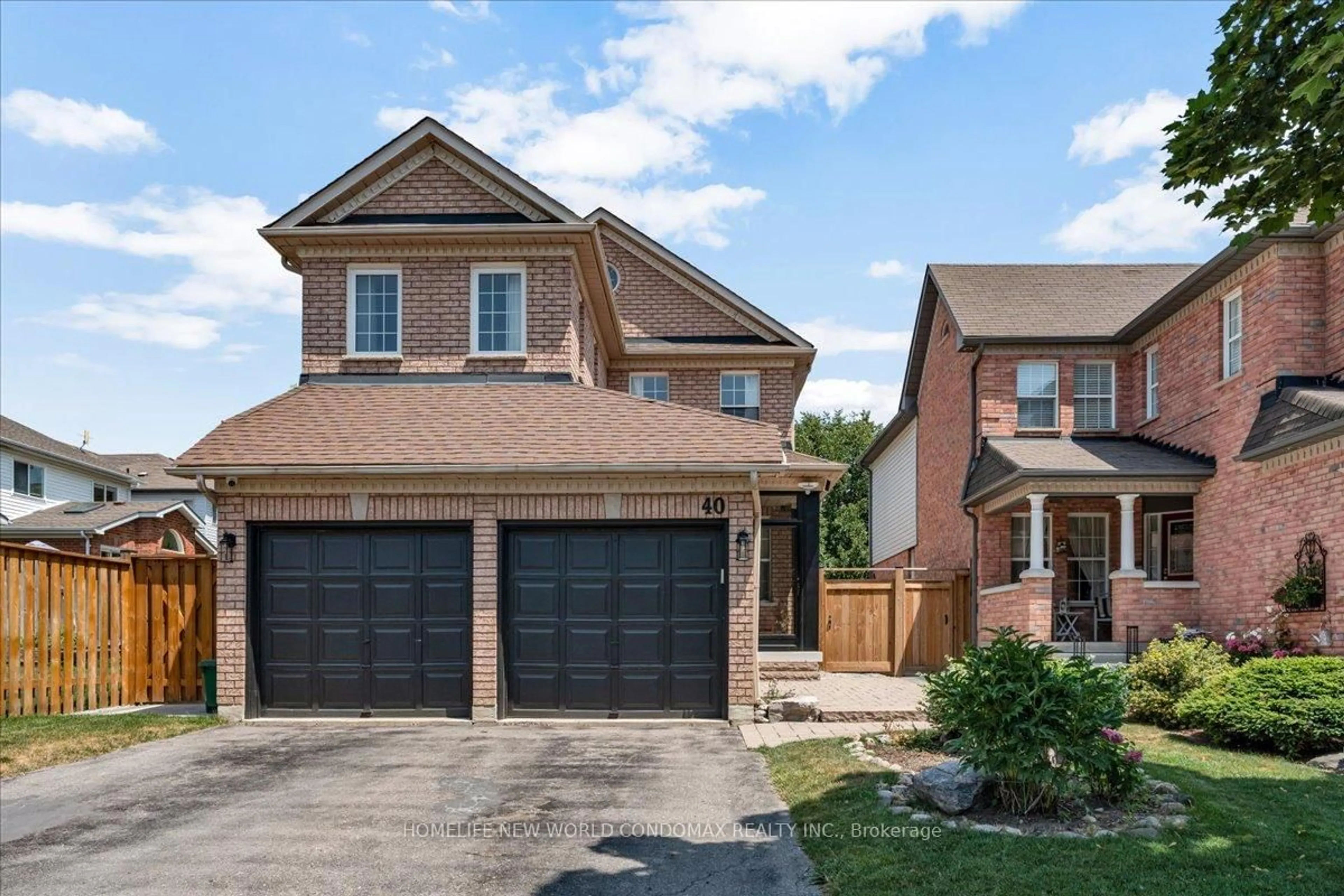 Home with brick exterior material, street for 40 Tidewater Cres, Whitby Ontario L1P 1M2