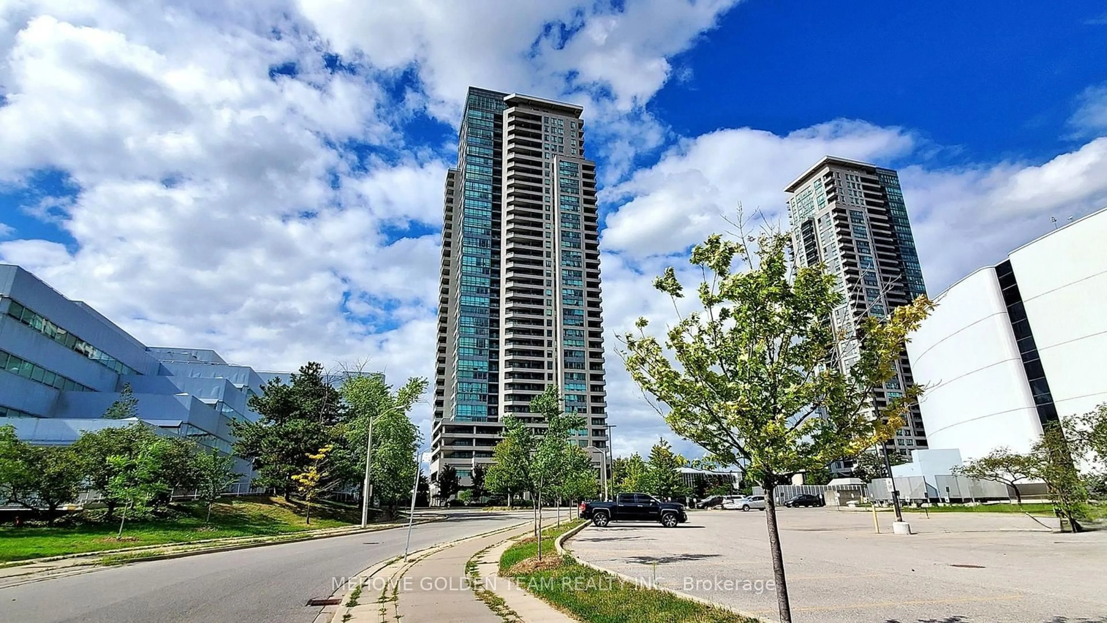 A pic from outside/outdoor area/front of a property/back of a property/a pic from drone, unknown for 50 Brian Harrison Way #3205, Toronto Ontario M1P 5J4