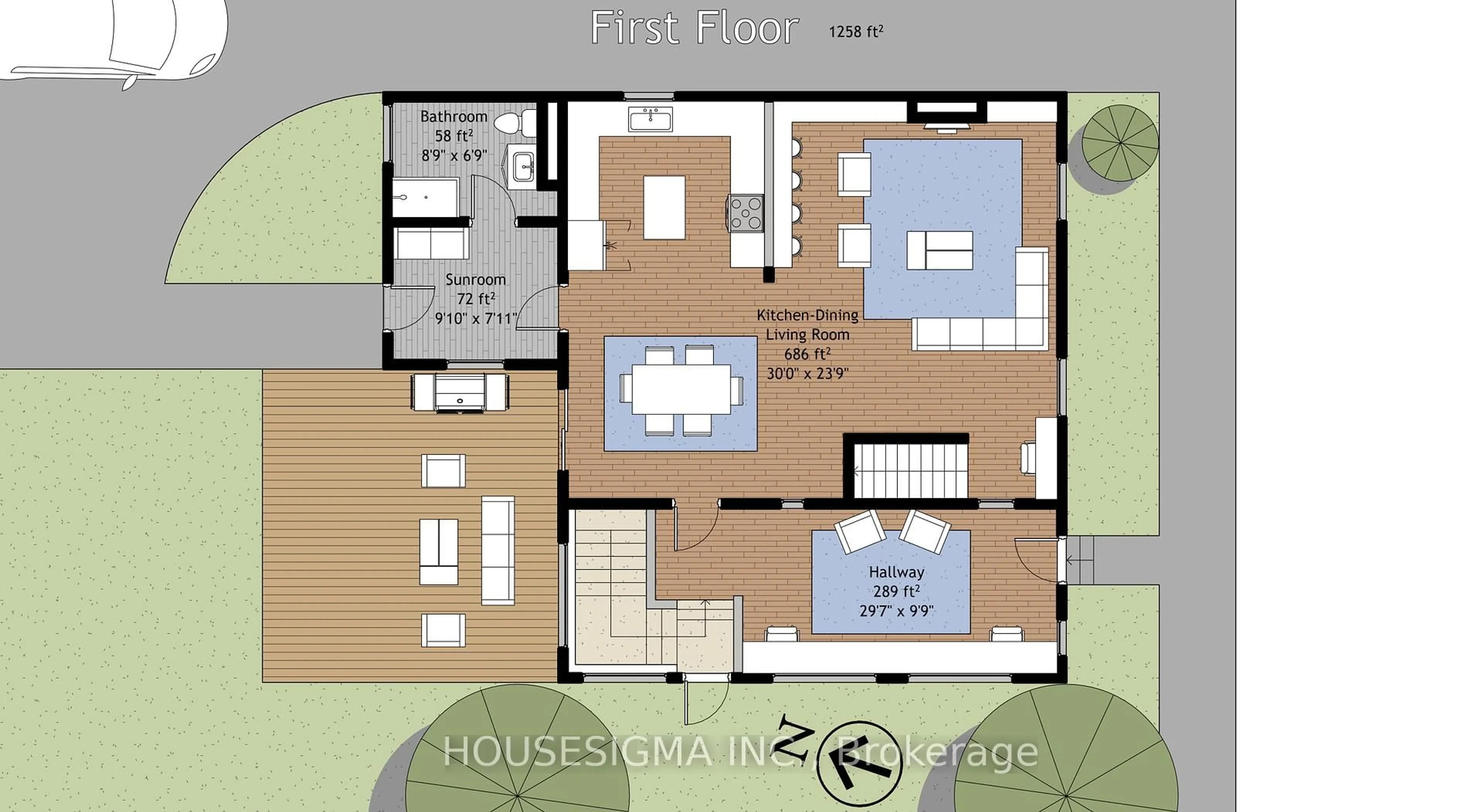 Floor plan for 26 Park St, Clarington Ontario L0B 1M0
