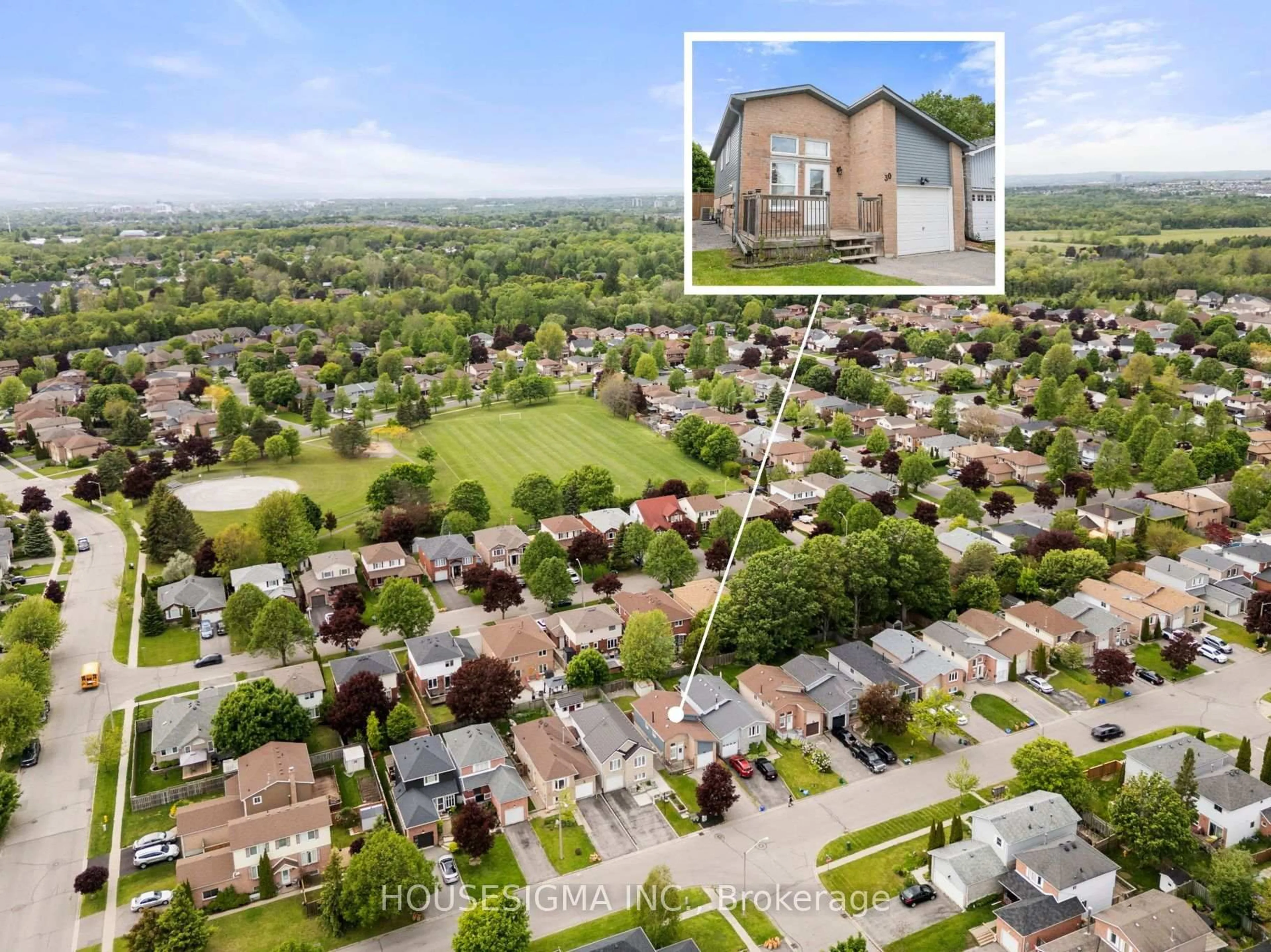 A pic from outside/outdoor area/front of a property/back of a property/a pic from drone, street for 30 Firwood Ave, Clarington Ontario L1E 1P9