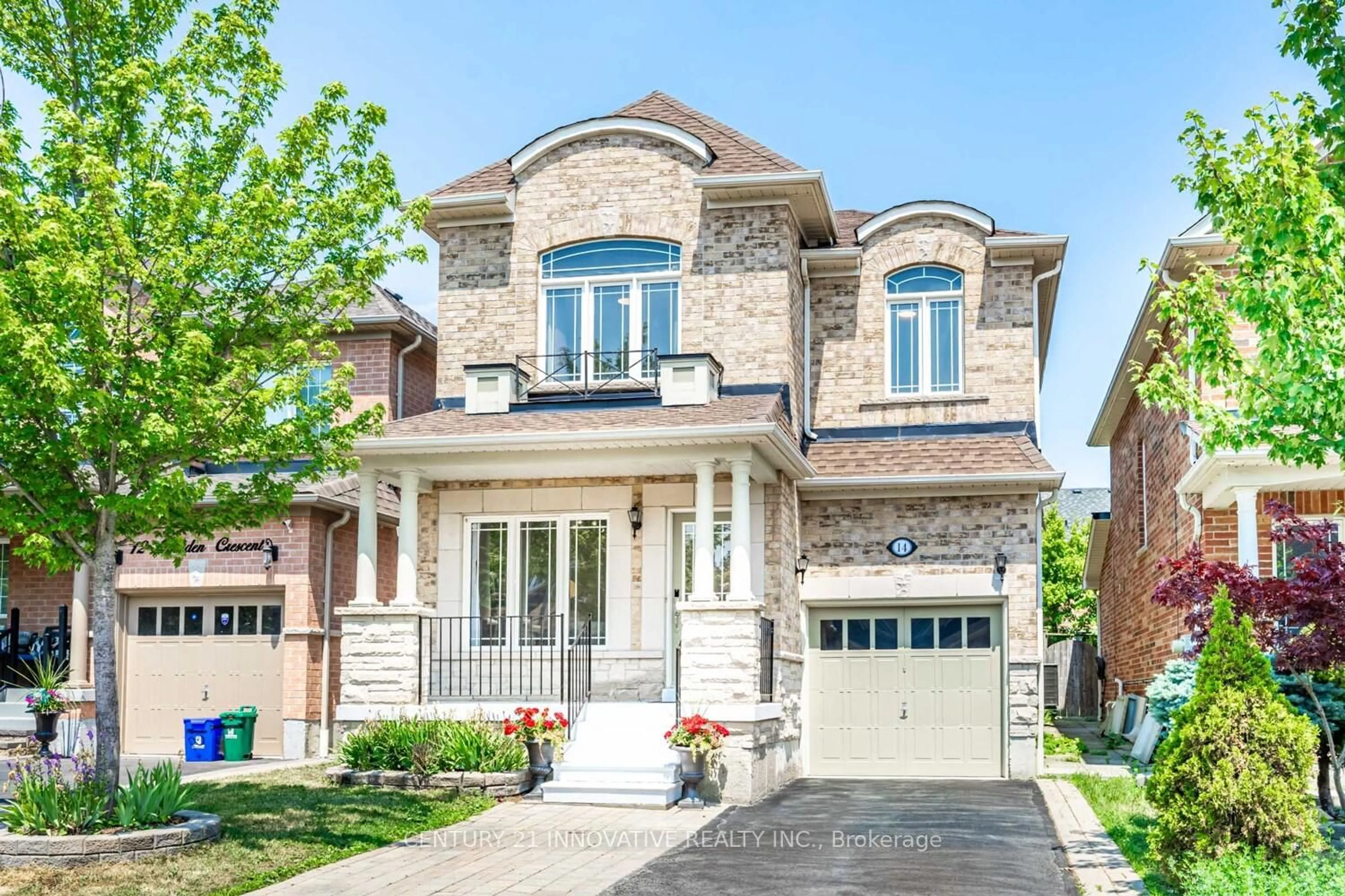 Home with brick exterior material, street for 14 Barden Cres, Ajax Ontario L1Z 2A8