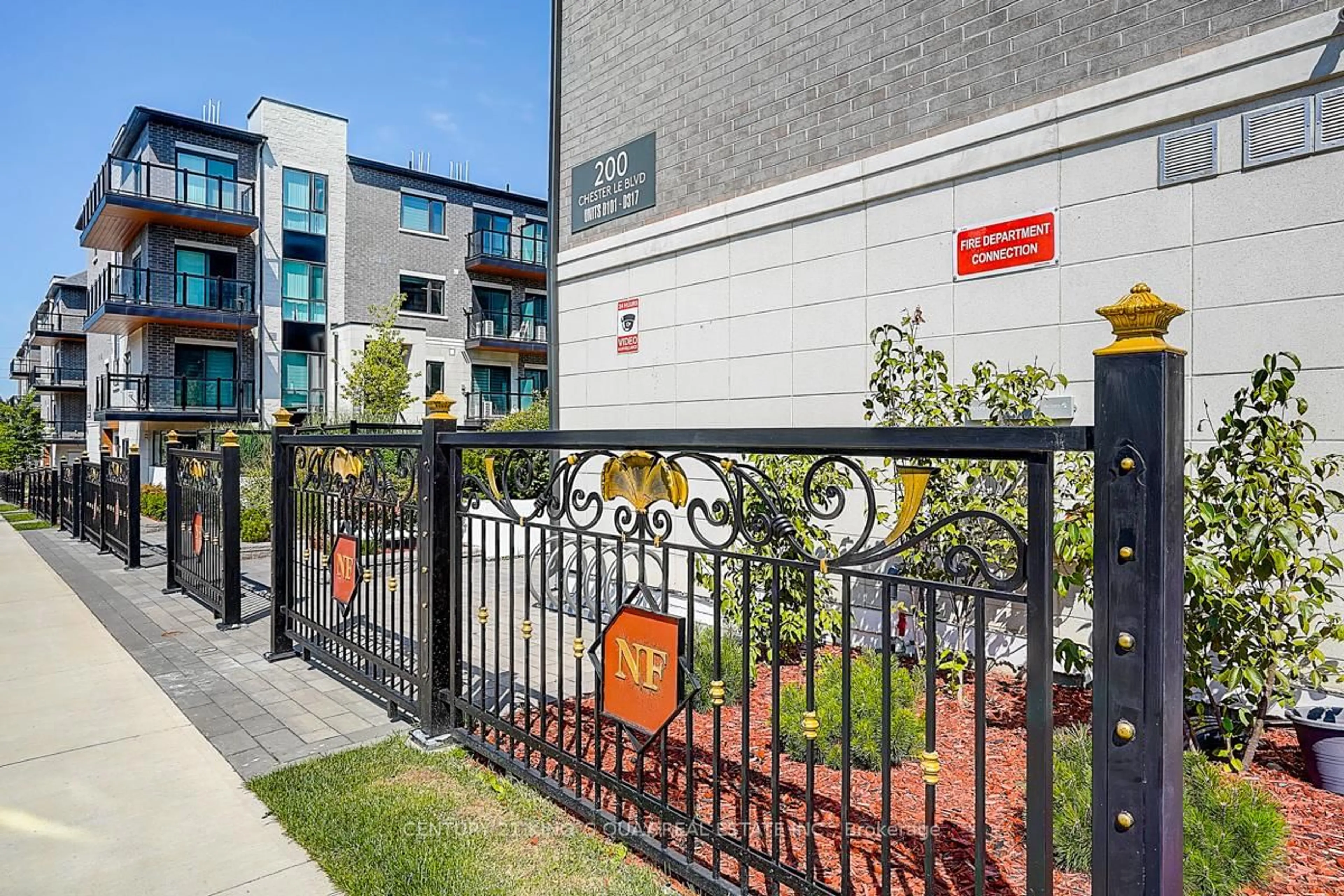 Patio, street for 200 Chester Le Blvd #D102, Toronto Ontario M1W 0A9
