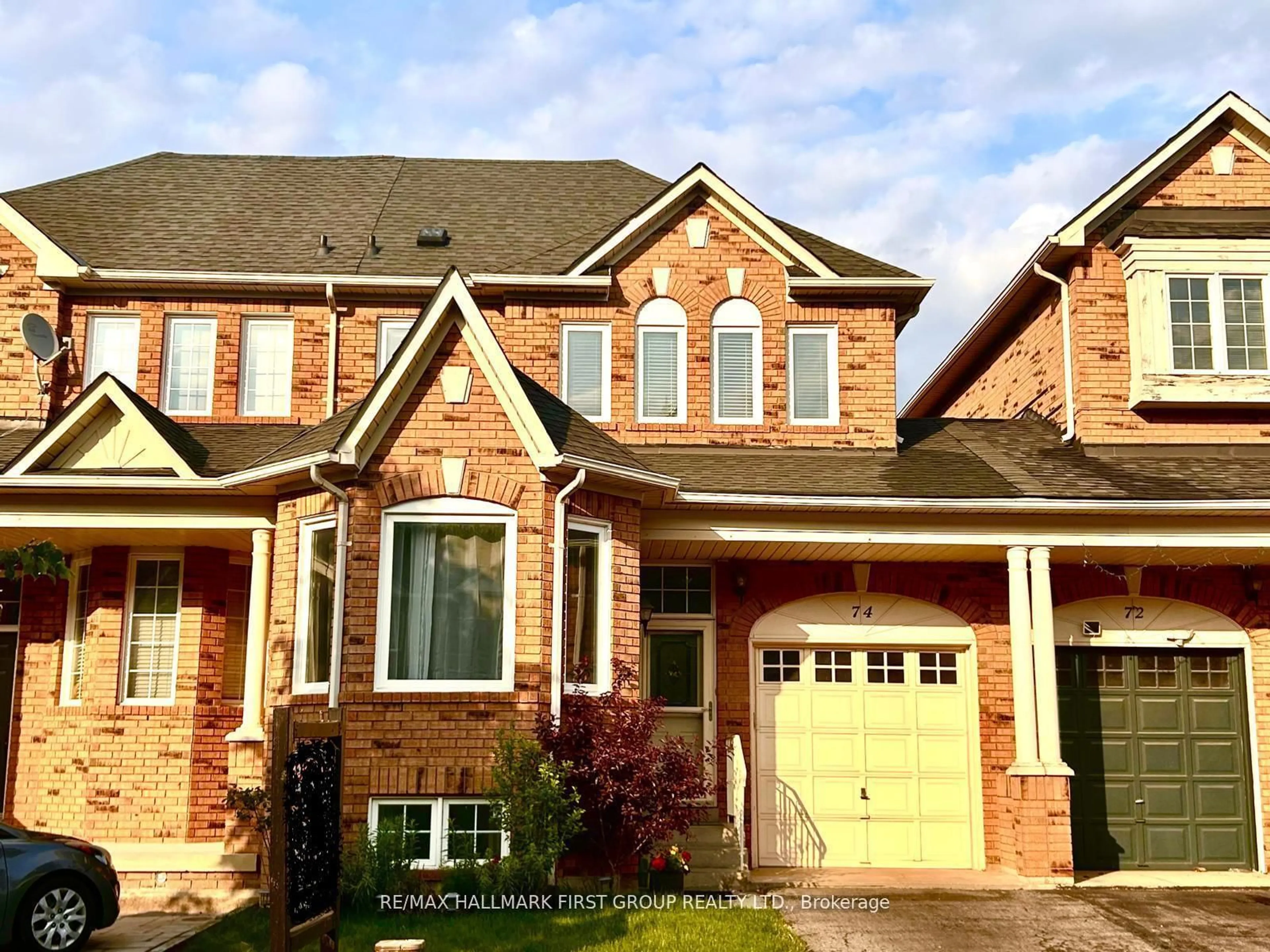 Home with brick exterior material, street for 74 Dooley Cres, Ajax Ontario L1T 4J2