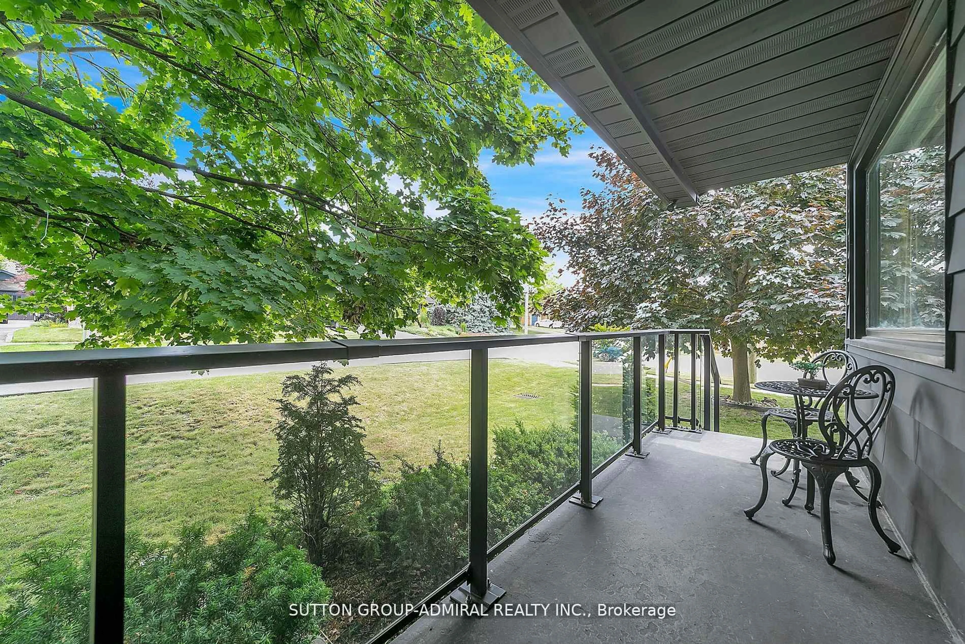 Balcony in the apartment, forest/trees view for 212 ST. PETER St, Whitby Ontario L1N 1J3