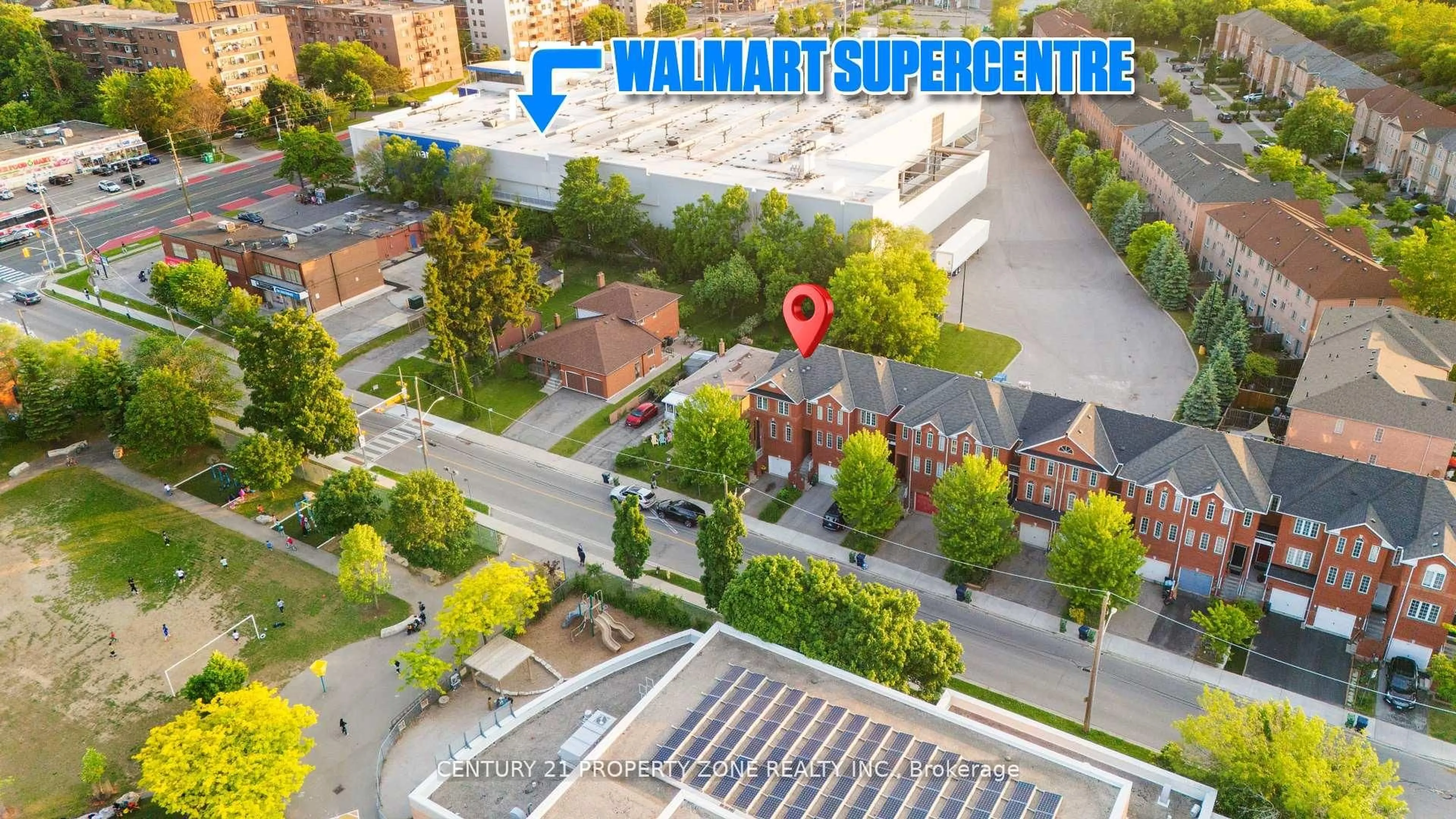 A pic from outside/outdoor area/front of a property/back of a property/a pic from drone, city buildings view from balcony for 22A Beachell St, Toronto Ontario M1J 3B2