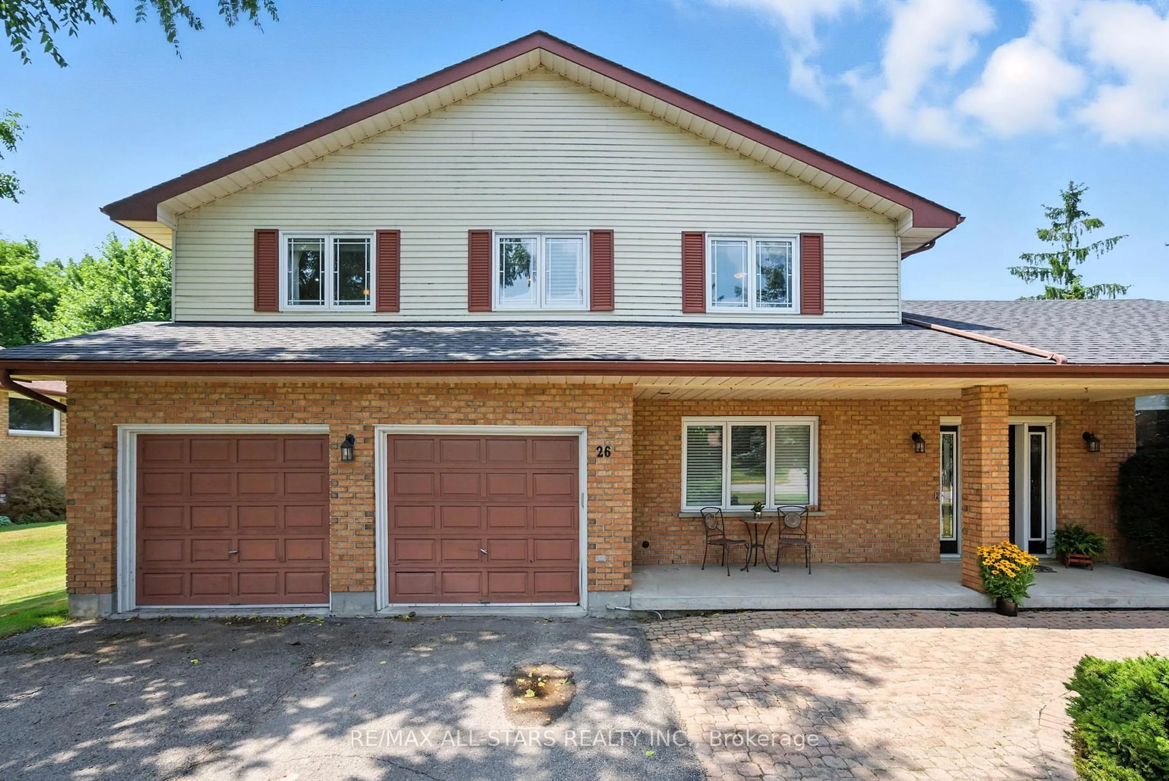 Home with brick exterior material, street for 26 Carlan Dr, Scugog Ontario L9L 1P2