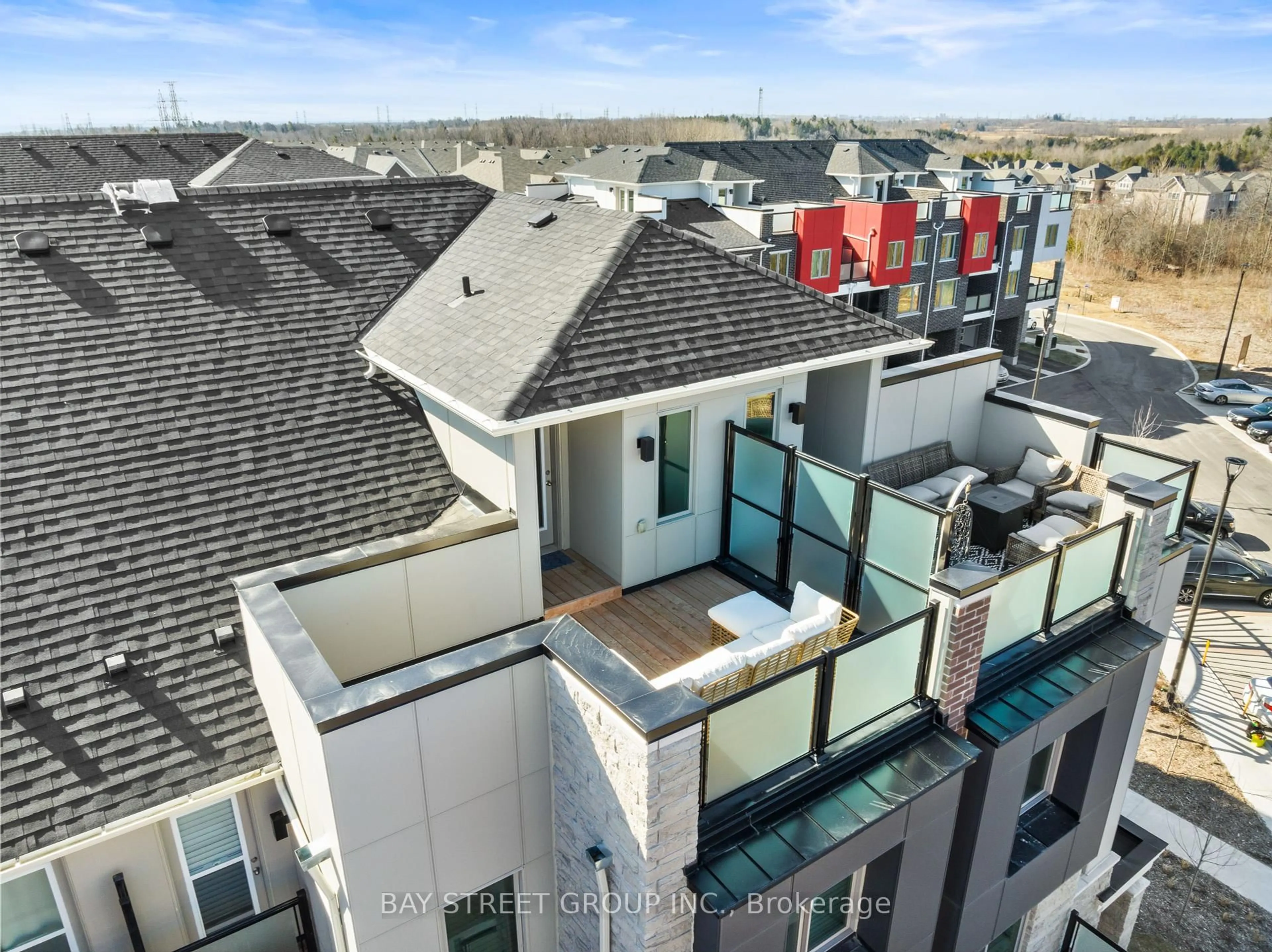 A pic from outside/outdoor area/front of a property/back of a property/a pic from drone, city buildings view from balcony for 1034 Reflection Pl #510, Pickering Ontario L1X 0L1