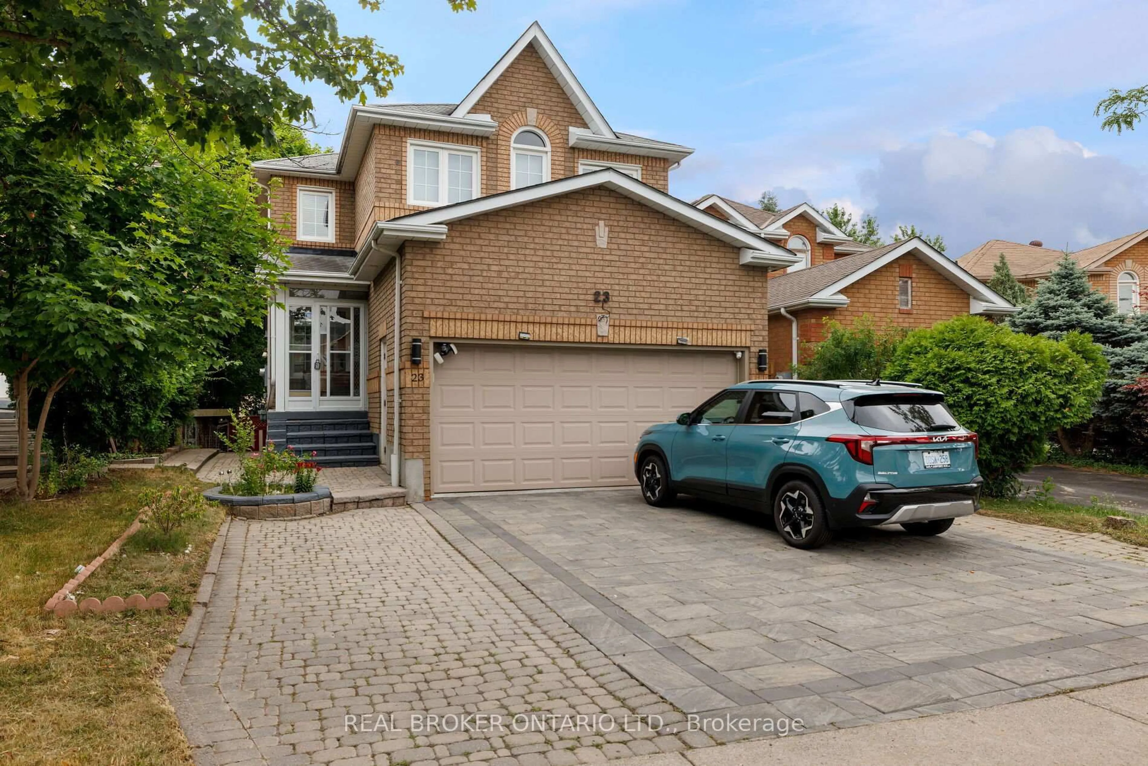 Home with brick exterior material, street for 23 Misty Hills Tr, Toronto Ontario M1X 1S4