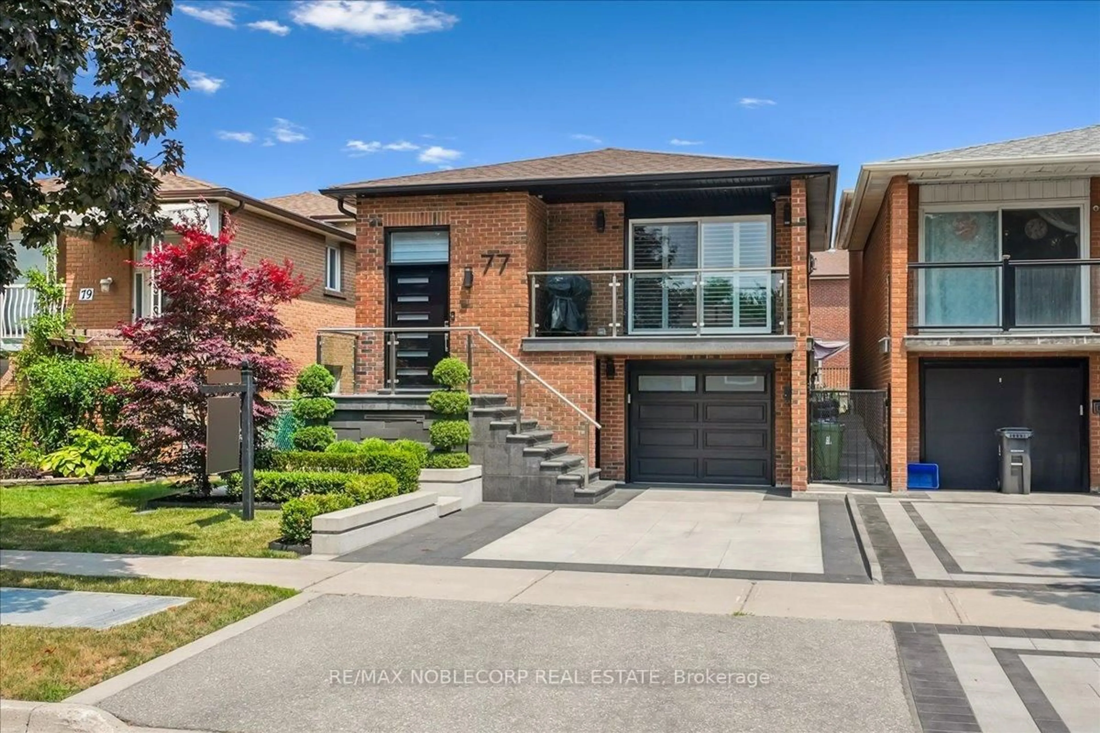 Home with brick exterior material, street for 77 Crayford Dr, Toronto Ontario M1W 3B5