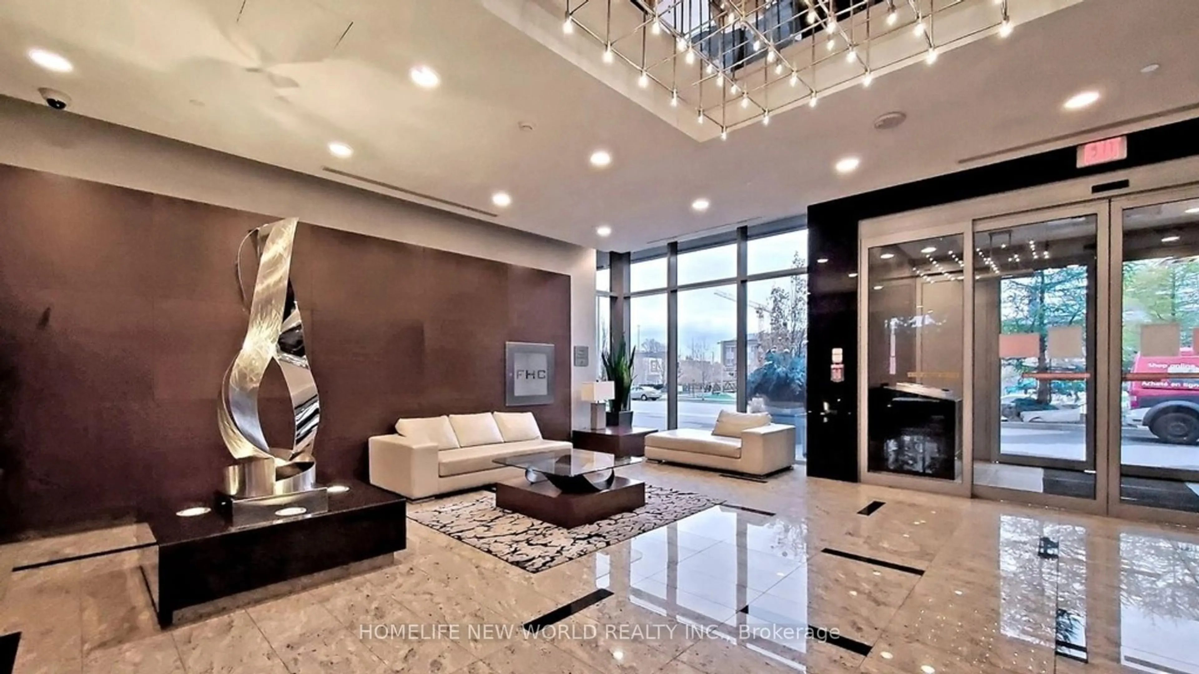Lobby for 181 Village Green Sq #1815, Toronto Ontario M1S 0K3