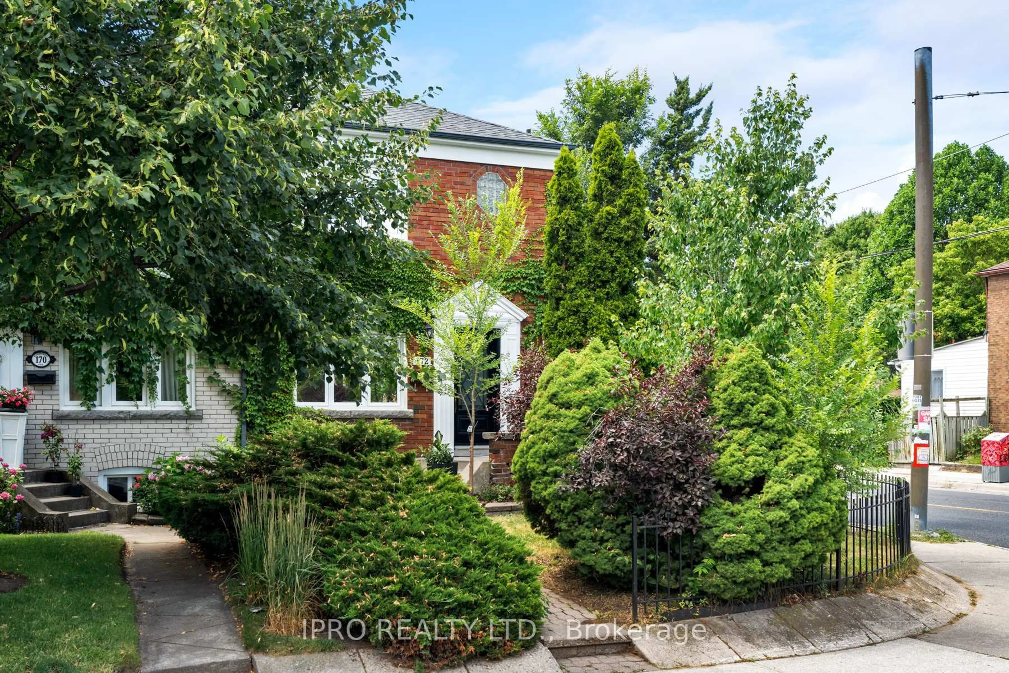 Home with brick exterior material, street for 172 Woodycrest Ave, Toronto Ontario M4J 3B9