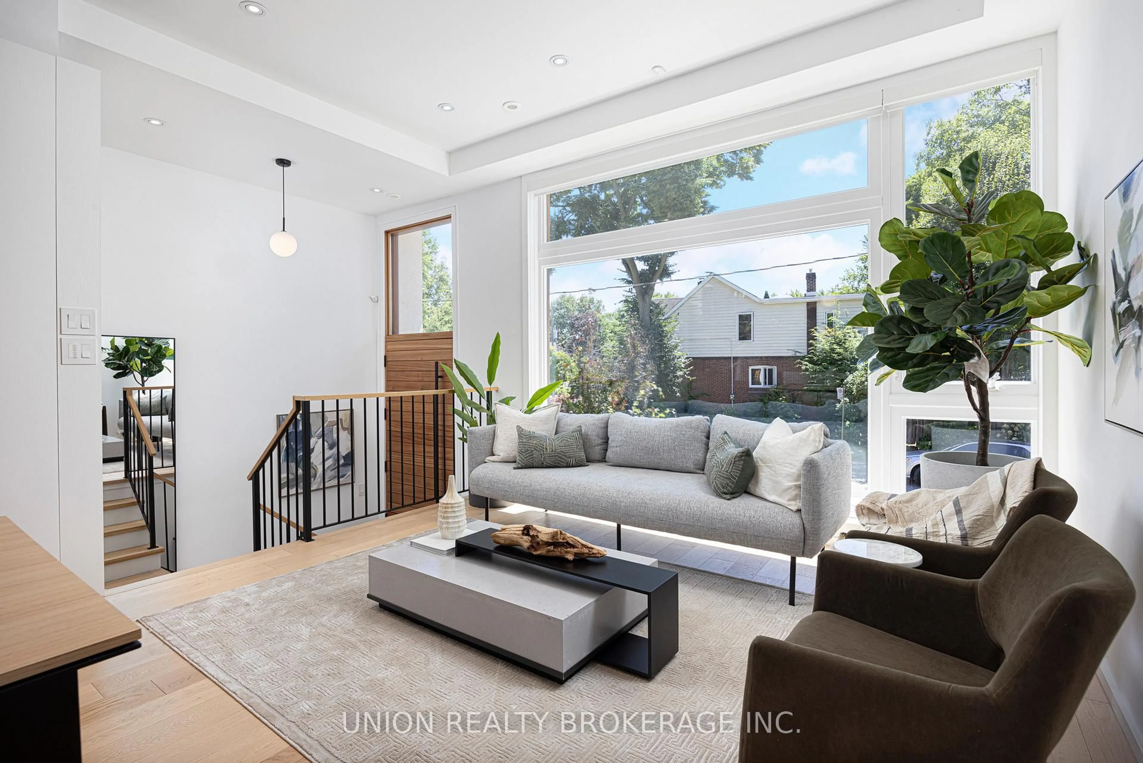 Living room with furniture, unknown for 7B Maughan Cres, Toronto Ontario M4L 3E4