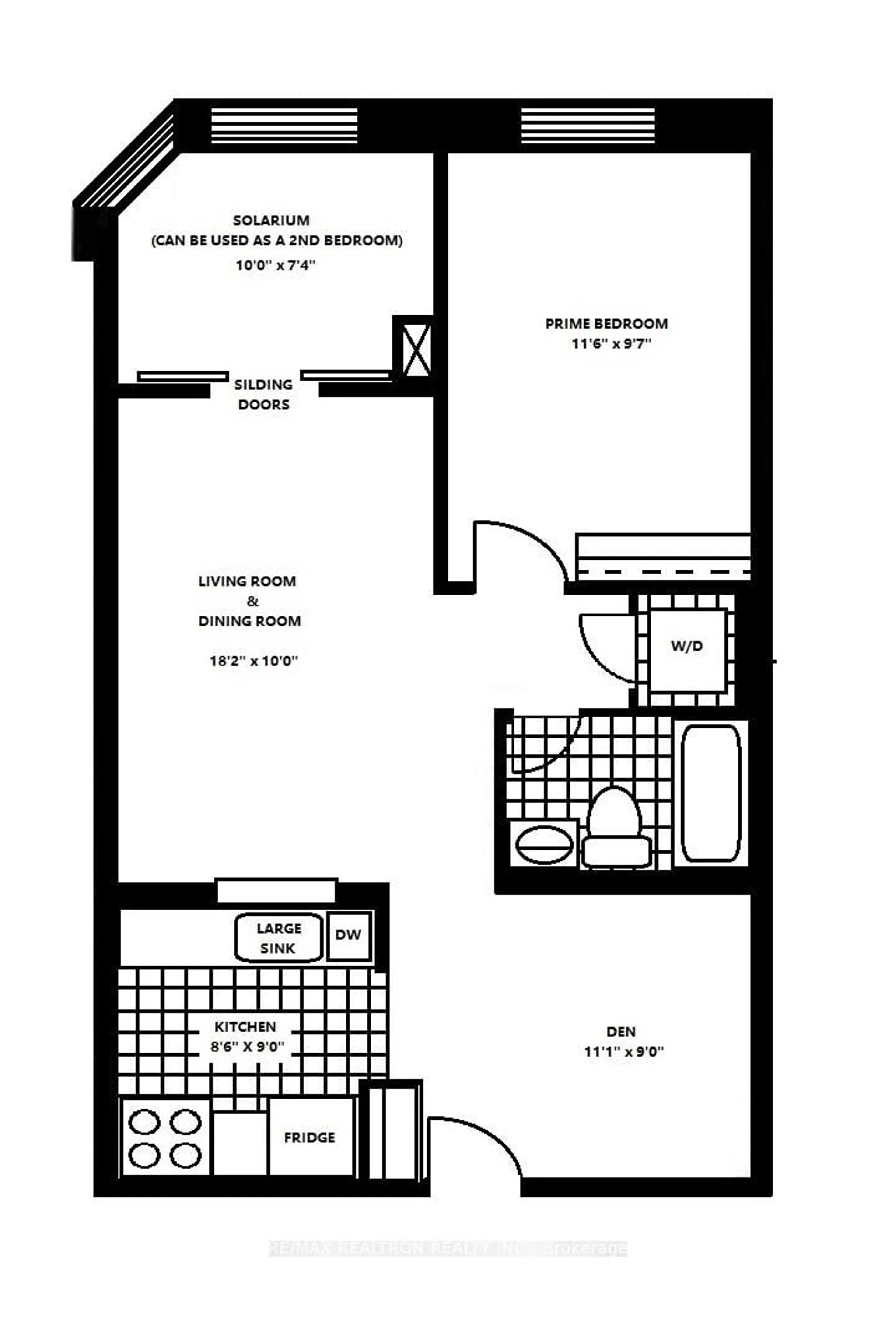 Floor plan for 1883 McNicoll Ave #1517, Toronto Ontario M1V 5M3