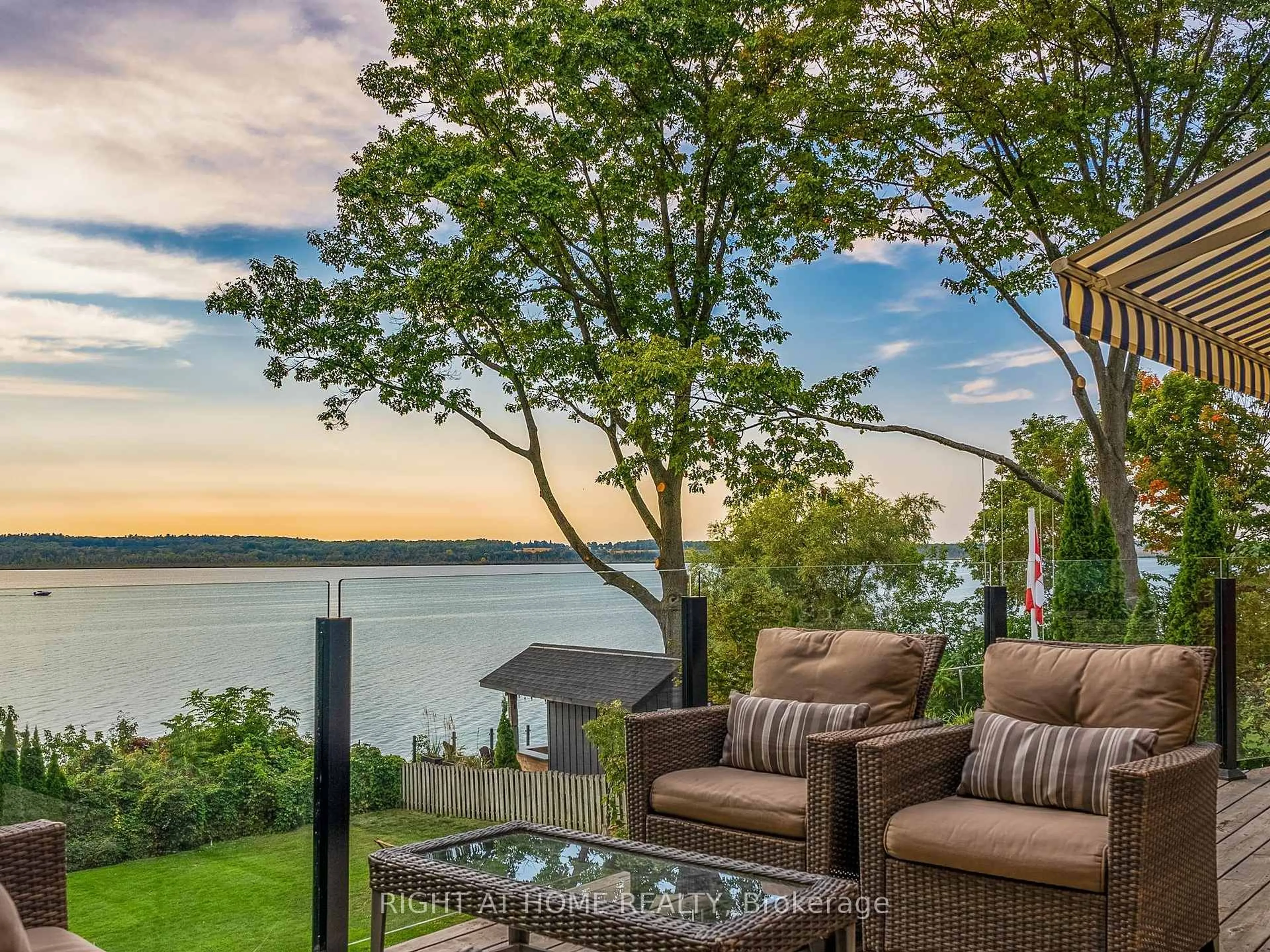 Patio, water/lake/river/ocean view for 12 Pettet Dr, Scugog Ontario L9L 1B4
