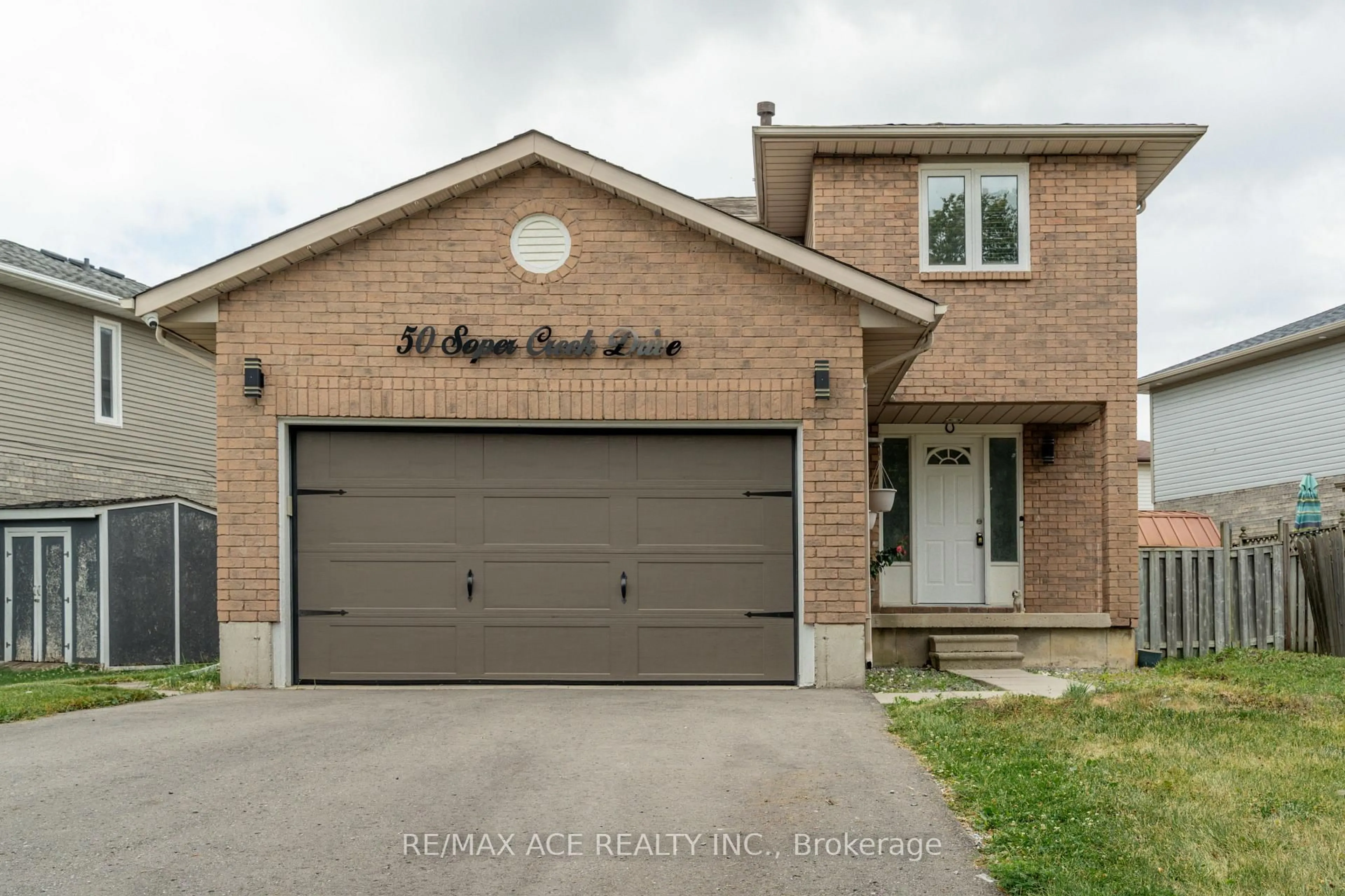 Home with brick exterior material, street for 50 Soper Creek Dr, Clarington Ontario L1C 4K7