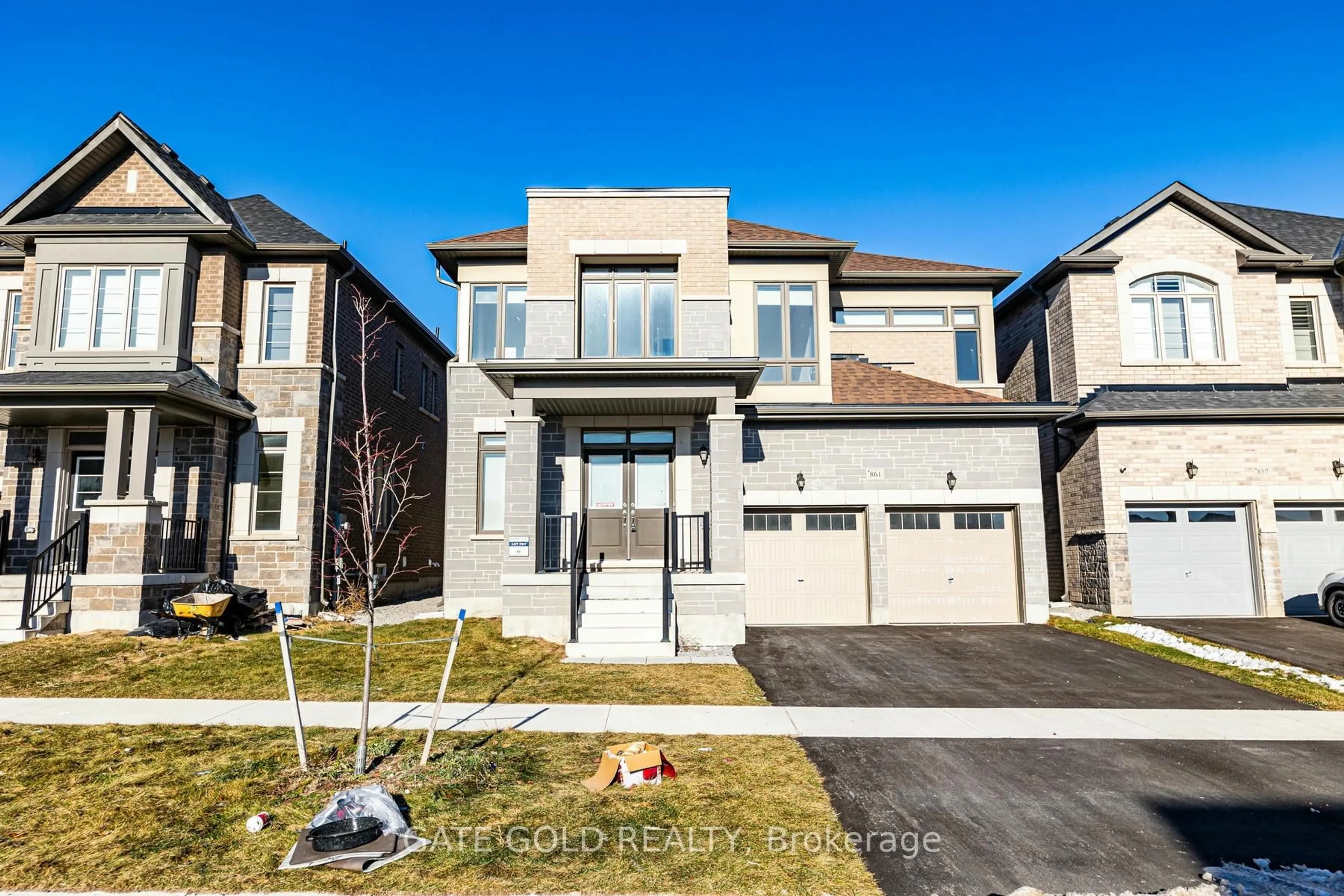 Home with brick exterior material, street for 861 Rexton Dr, Oshawa Ontario L1L 0V1