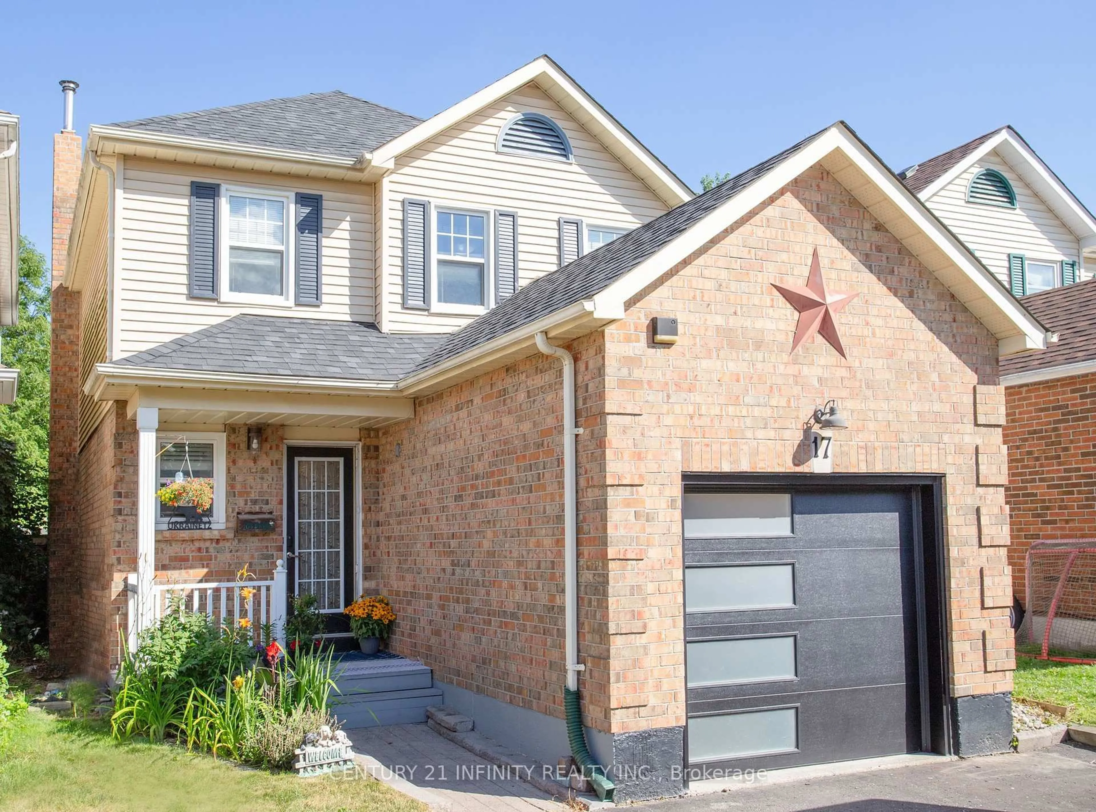 Home with brick exterior material, street for 17 Prout Dr, Clarington Ontario L1C 4A3