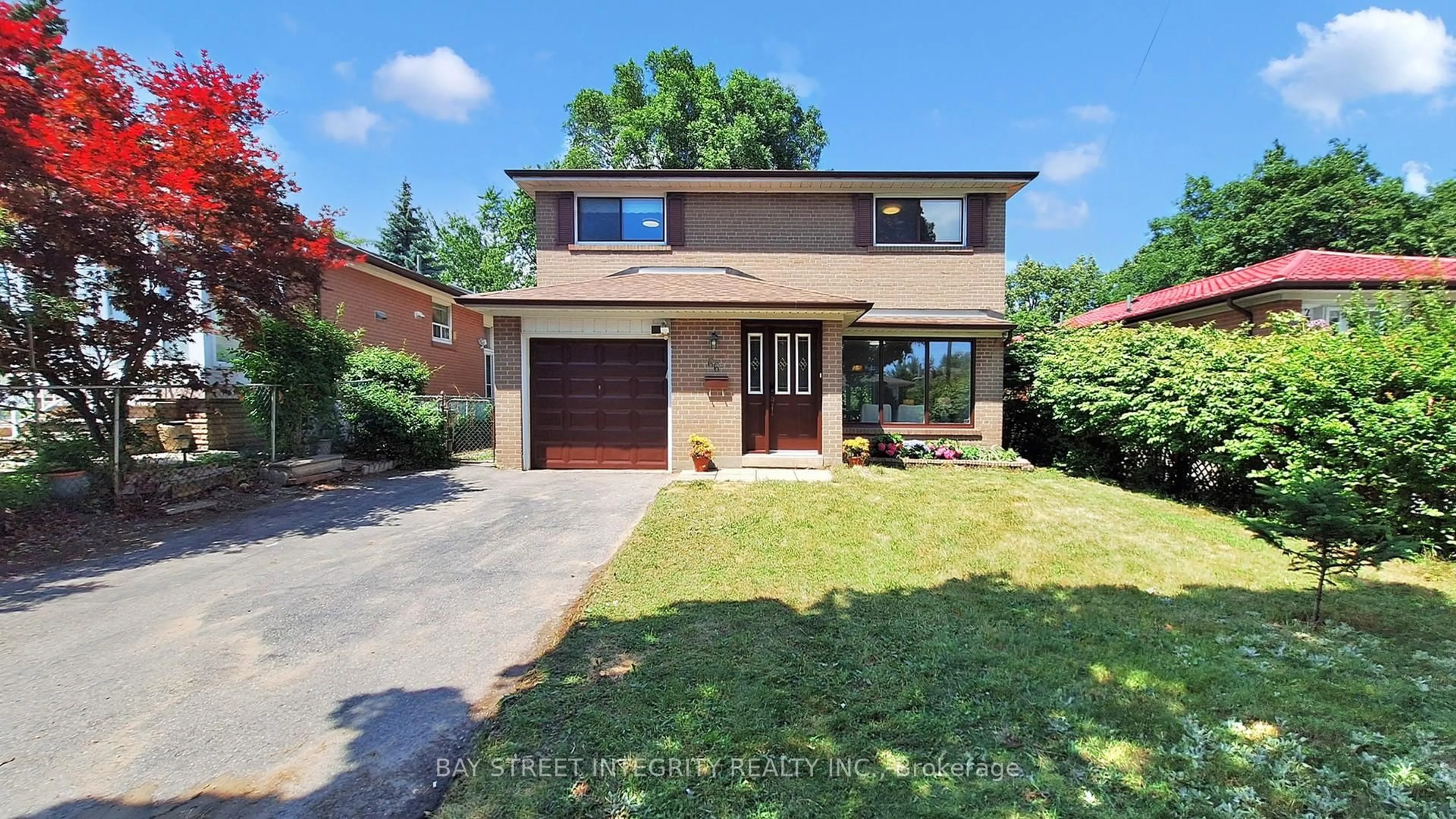 Home with brick exterior material, street for 66 Sonmore Dr, Toronto Ontario M1S 1X4