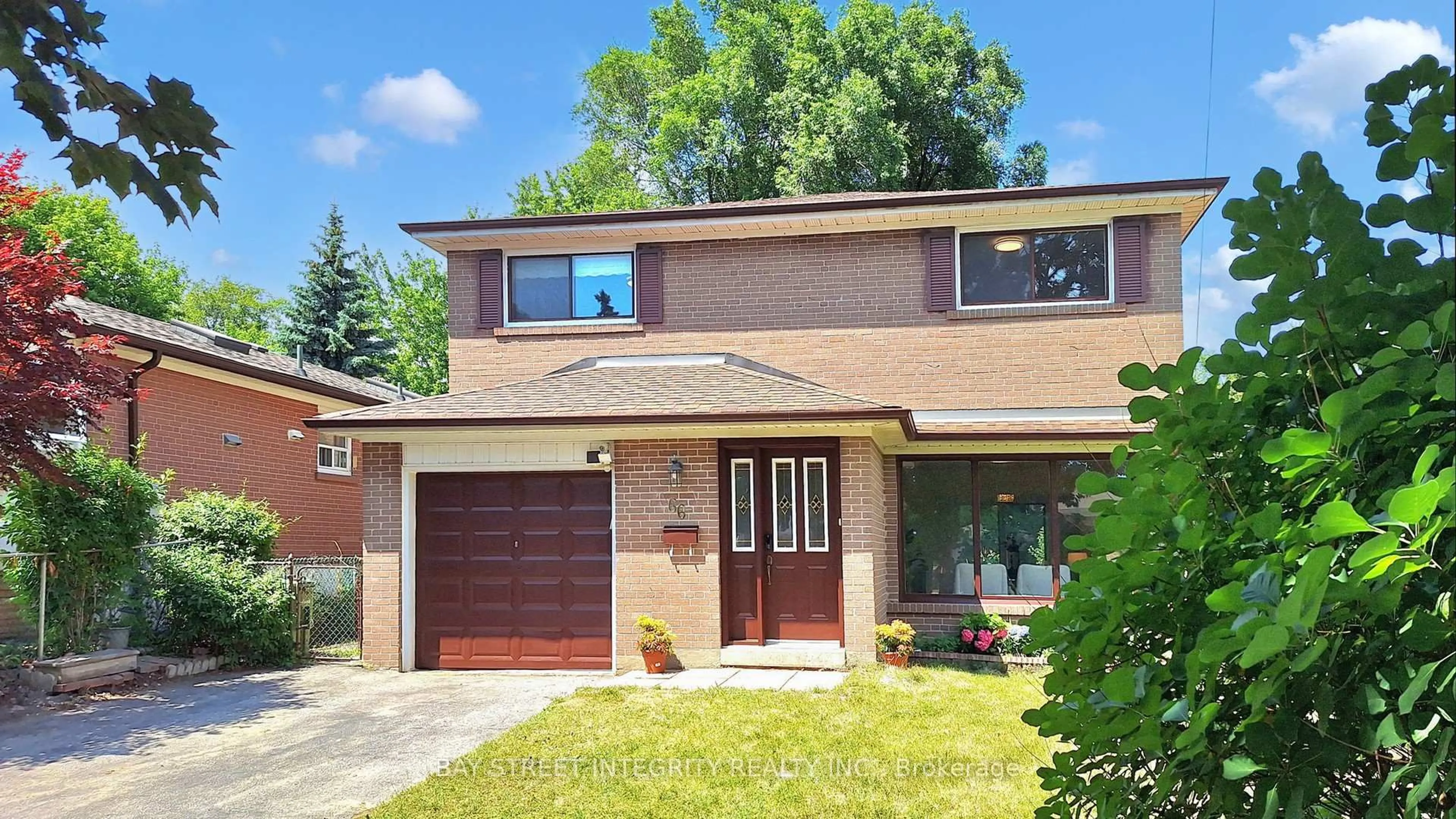 Home with brick exterior material, street for 66 Sonmore Dr, Toronto Ontario M1S 1X4