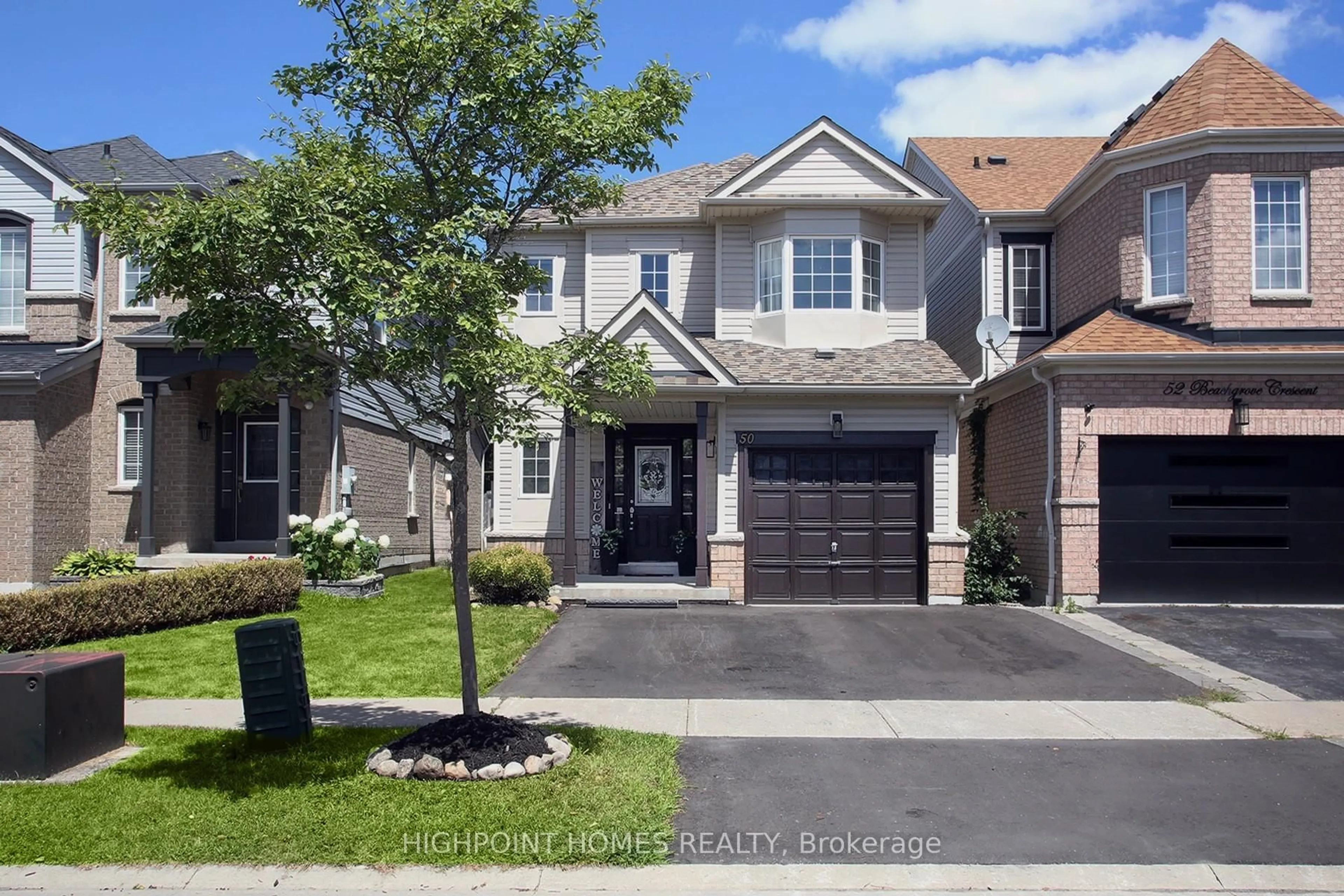 Home with brick exterior material, street for 50 Beachgrove Cres, Whitby Ontario L1R 3G3