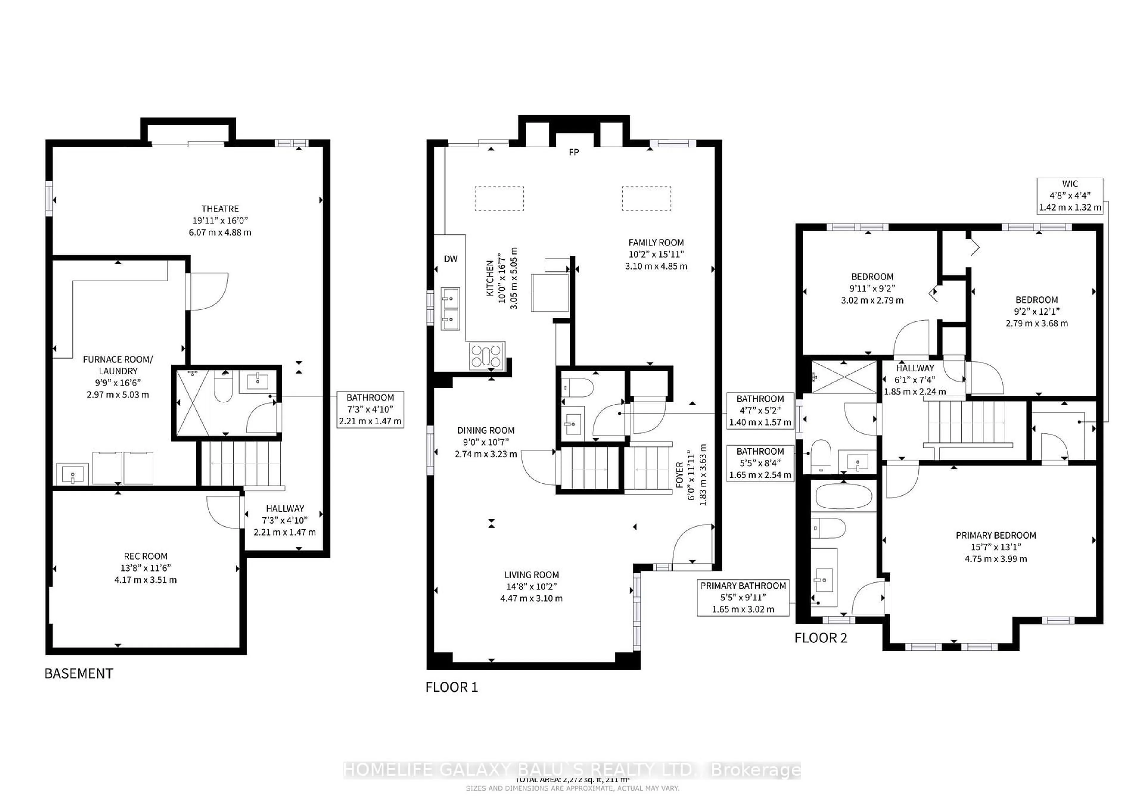 Floor plan for 15 Blacksmith Lane, Whitby Ontario L1P 1N2