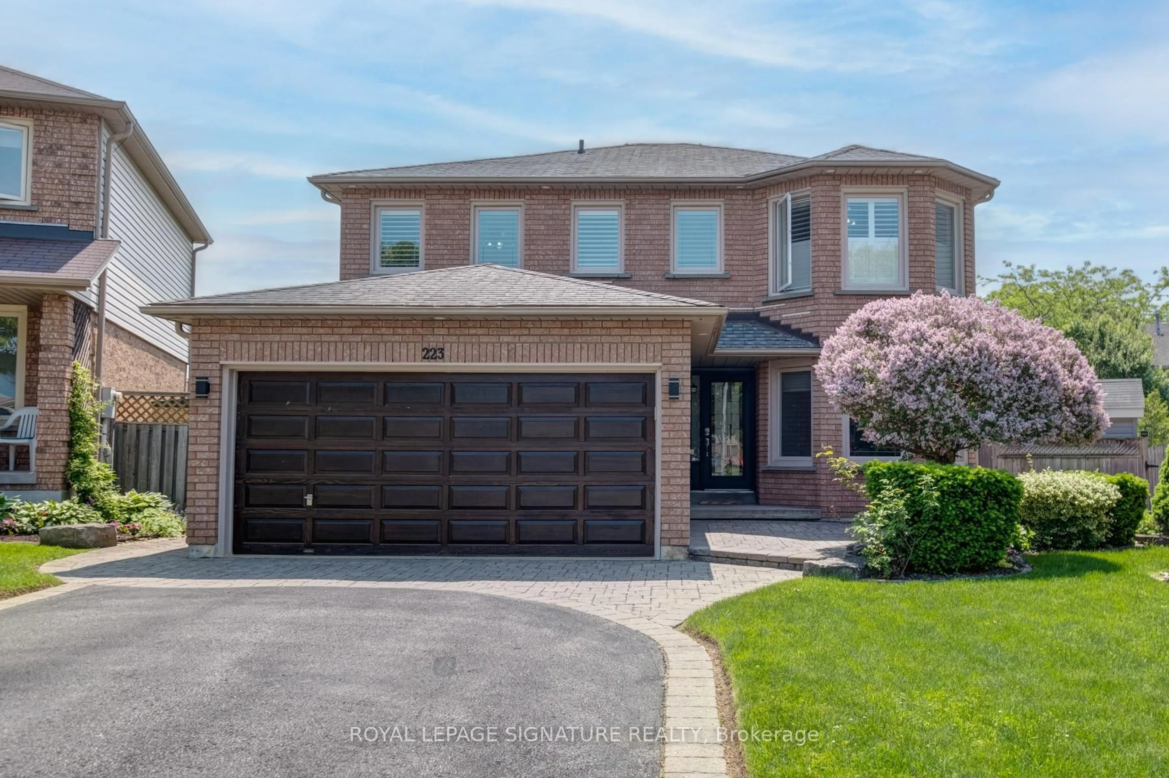 Home with brick exterior material, street for 223 Wilcroft Crt, Pickering Ontario L1V 6N5