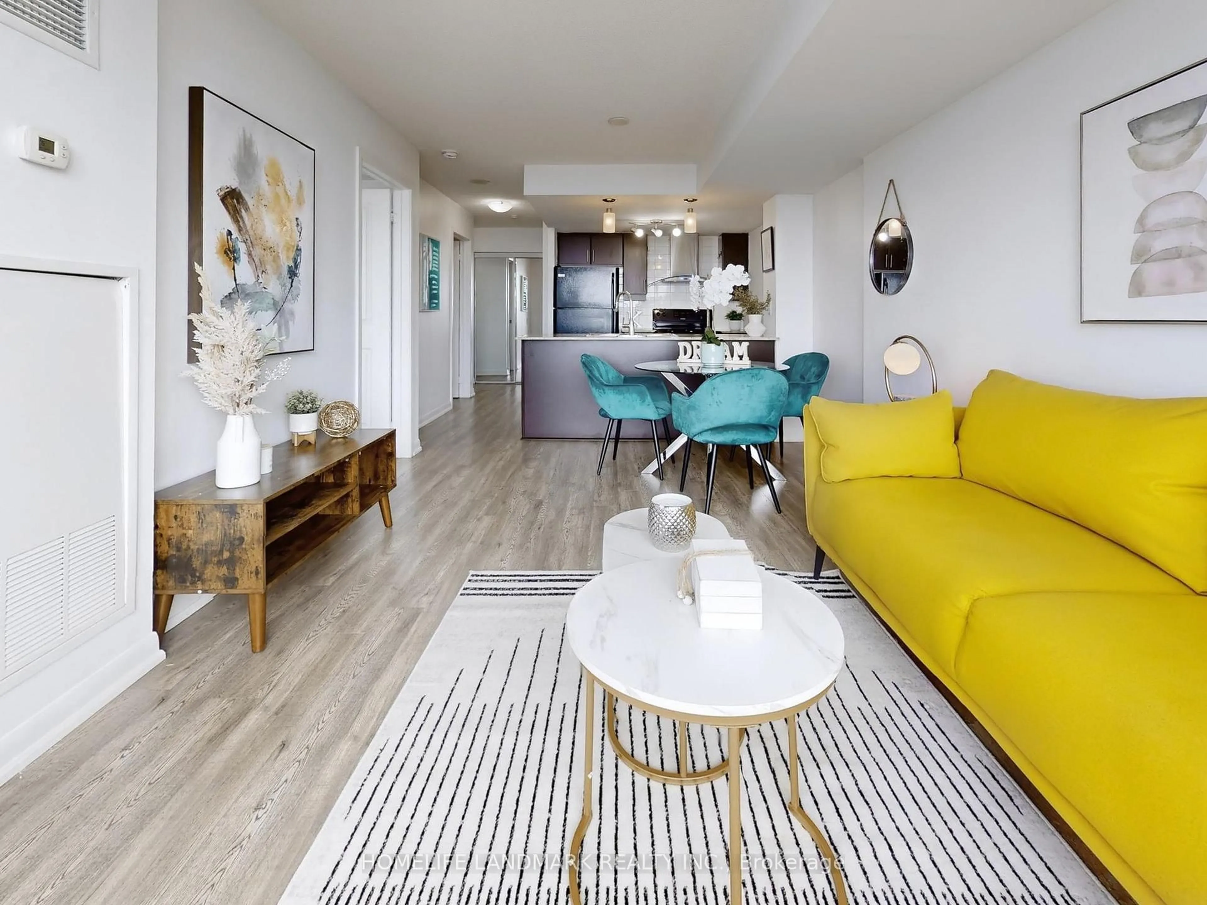 Living room with furniture, unknown for 190 Borough Dr #1507, Toronto Ontario M1P 0B6