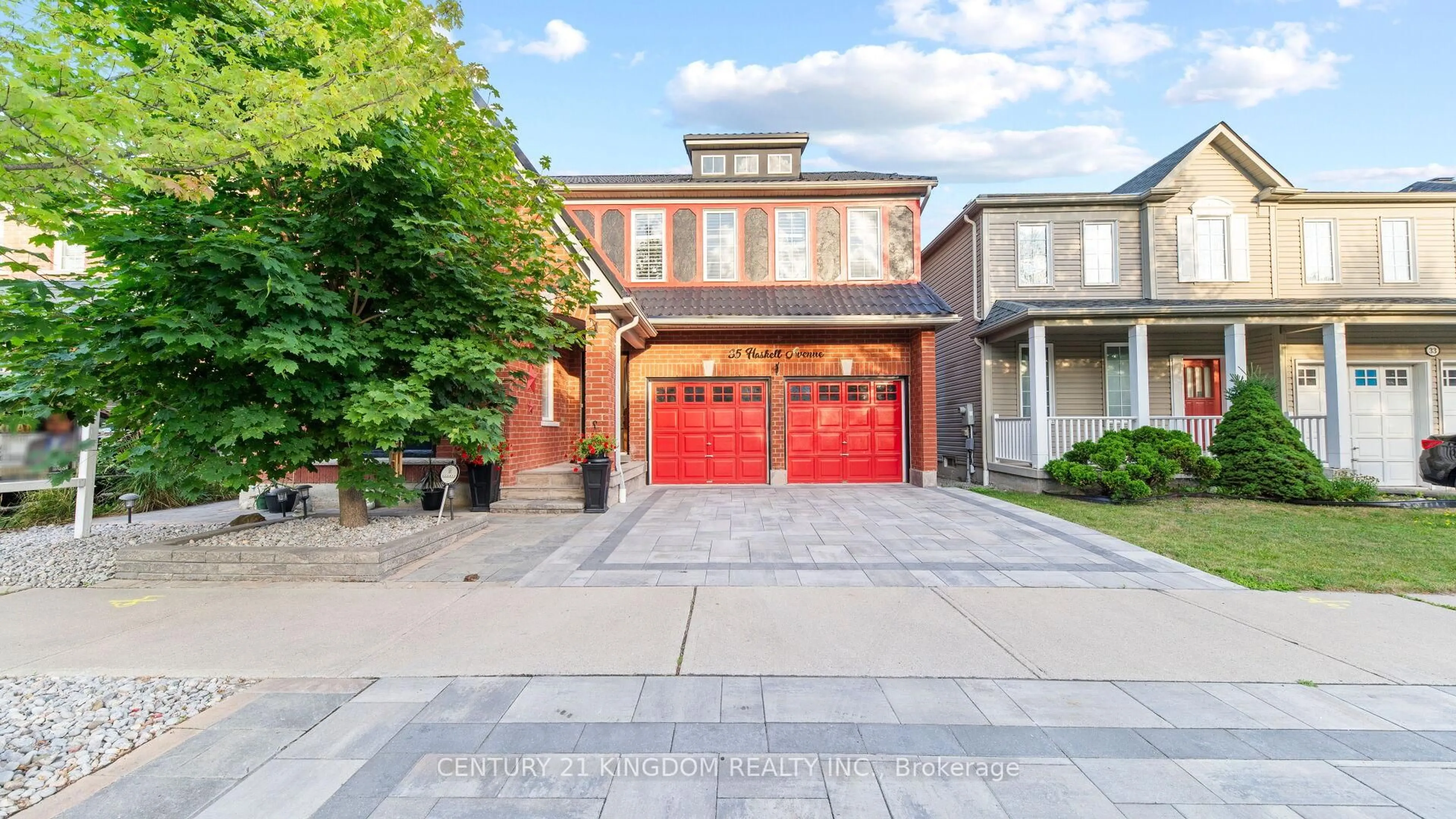 Home with brick exterior material, street for 35 HASKELL Ave, Ajax Ontario L1T 4Y8