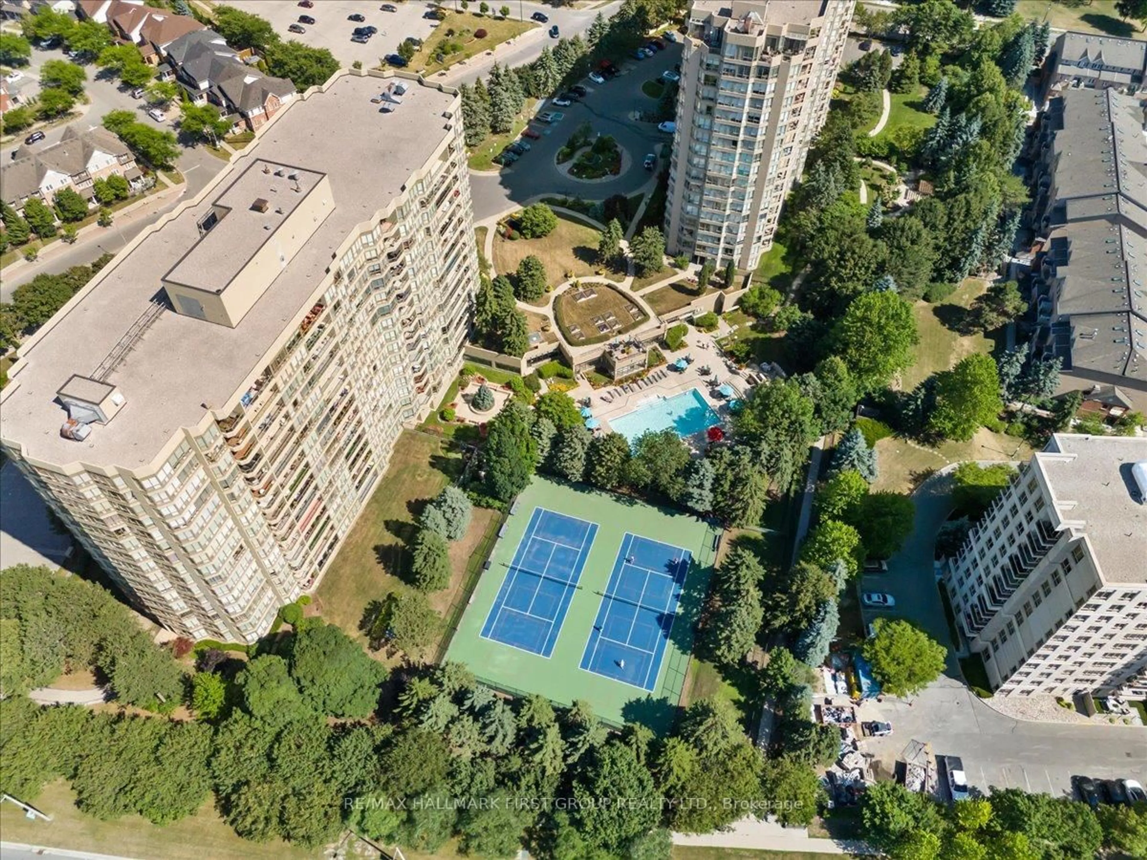 A pic from outside/outdoor area/front of a property/back of a property/a pic from drone, city buildings view from balcony for 1890 Valley Farm Rd #1408, Pickering Ontario L1V 6B4
