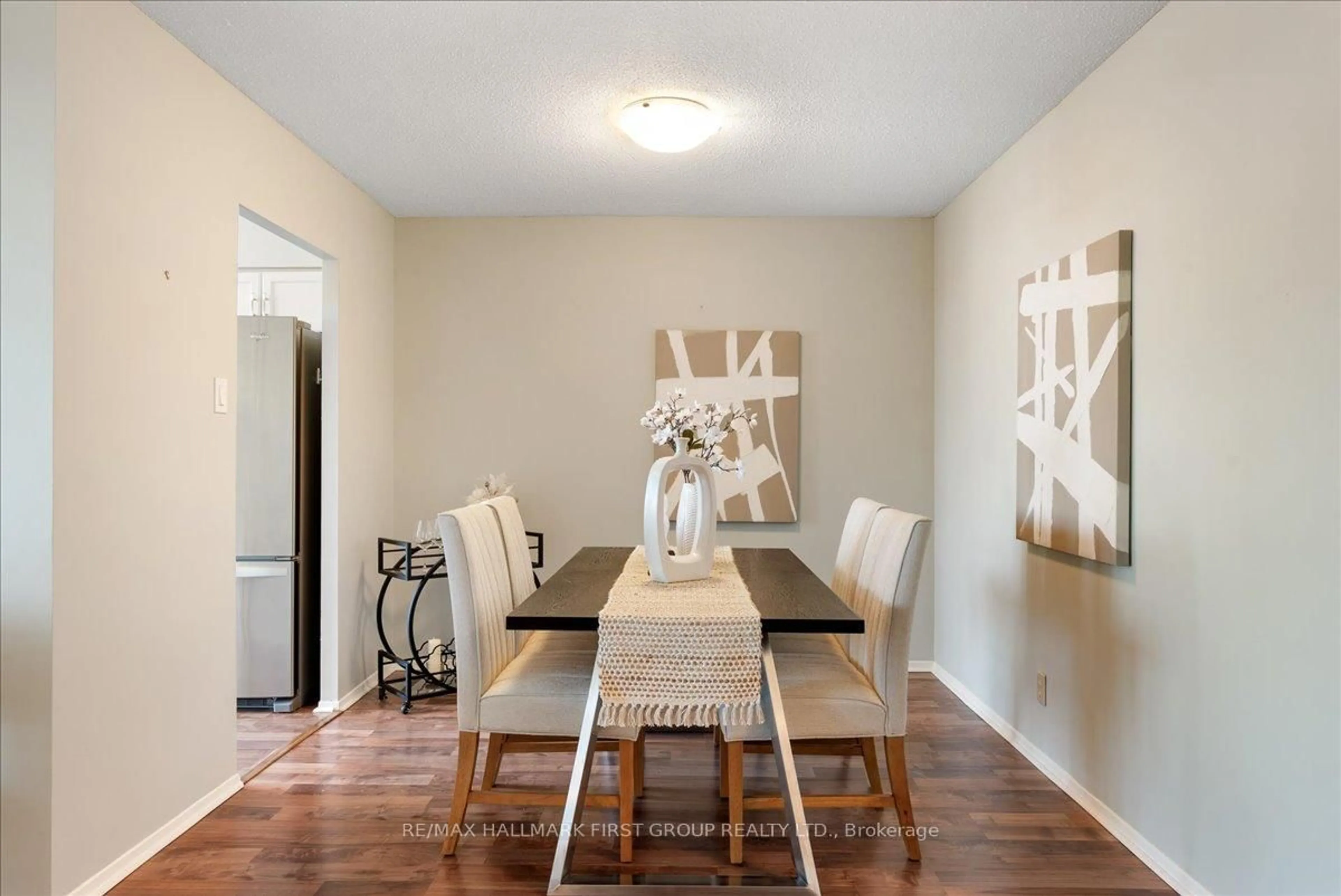 Dining room, wood/laminate floor for 1890 Valley Farm Rd #1408, Pickering Ontario L1V 6B4