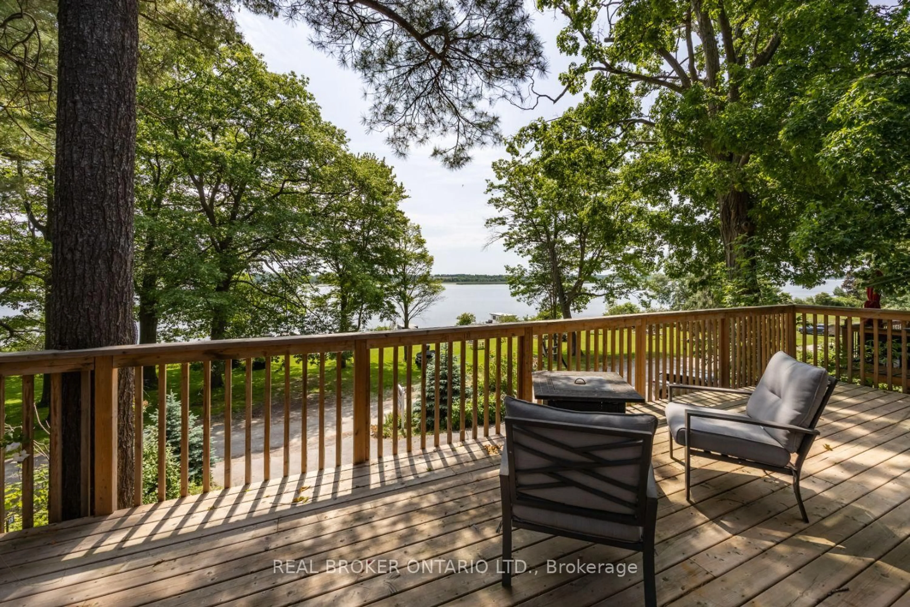 Patio, water/lake/river/ocean view for 126 Pine Point Lane, Scugog Ontario L9L 1B4
