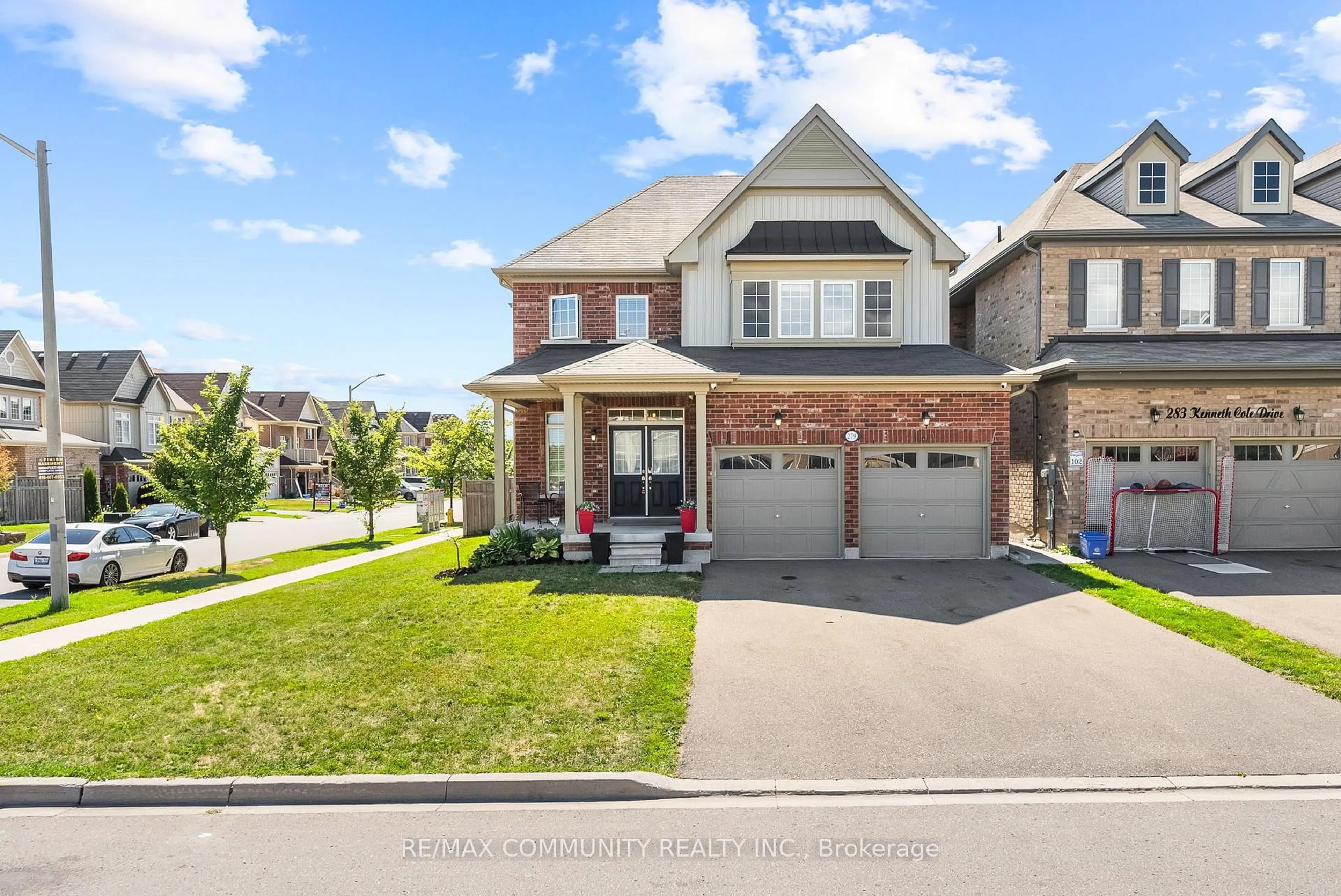 Home with brick exterior material, street for 279 Kenneth Cole Dr, Clarington Ontario L1C 0W1