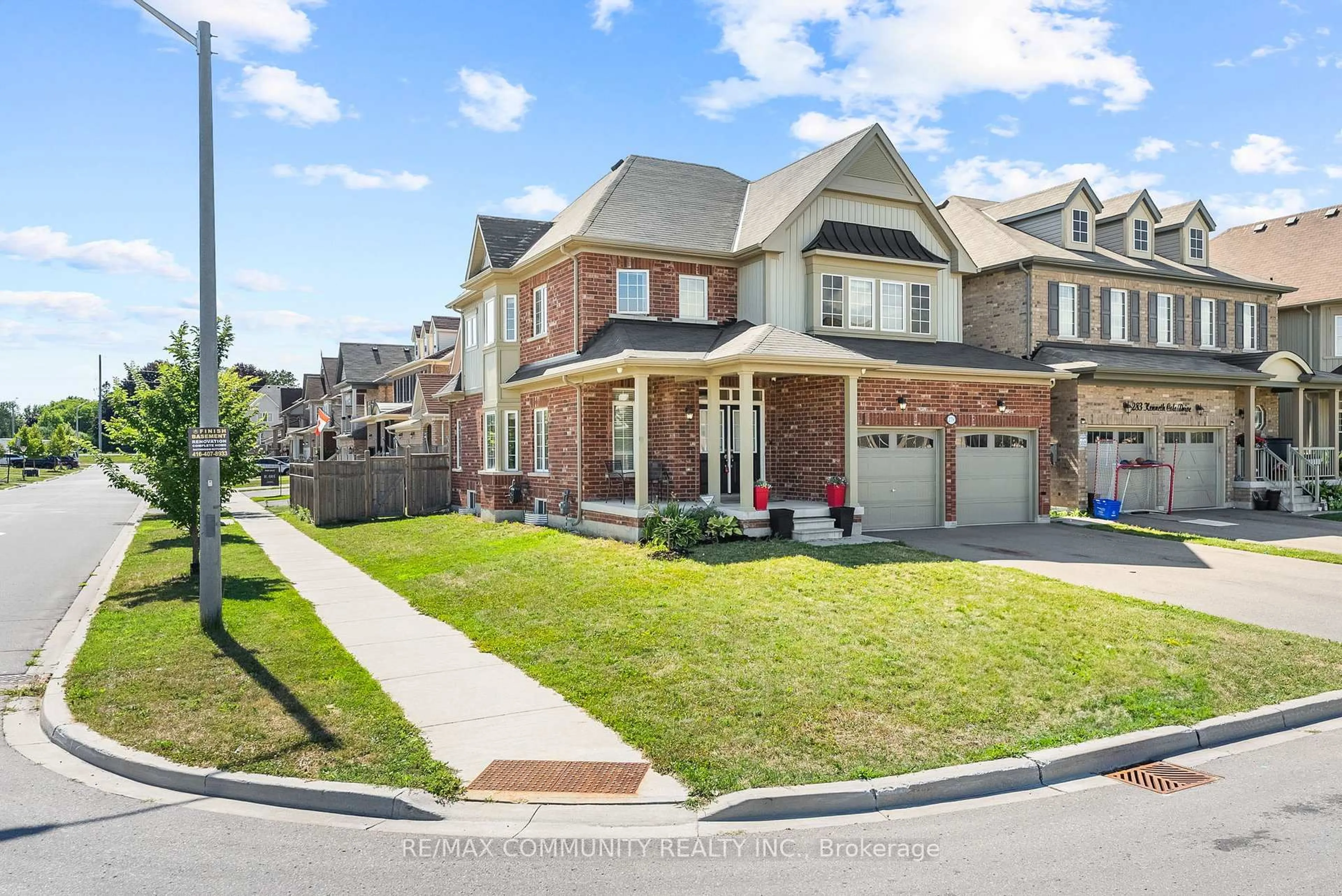 Home with brick exterior material, street for 279 Kenneth Cole Dr, Clarington Ontario L1C 0W1