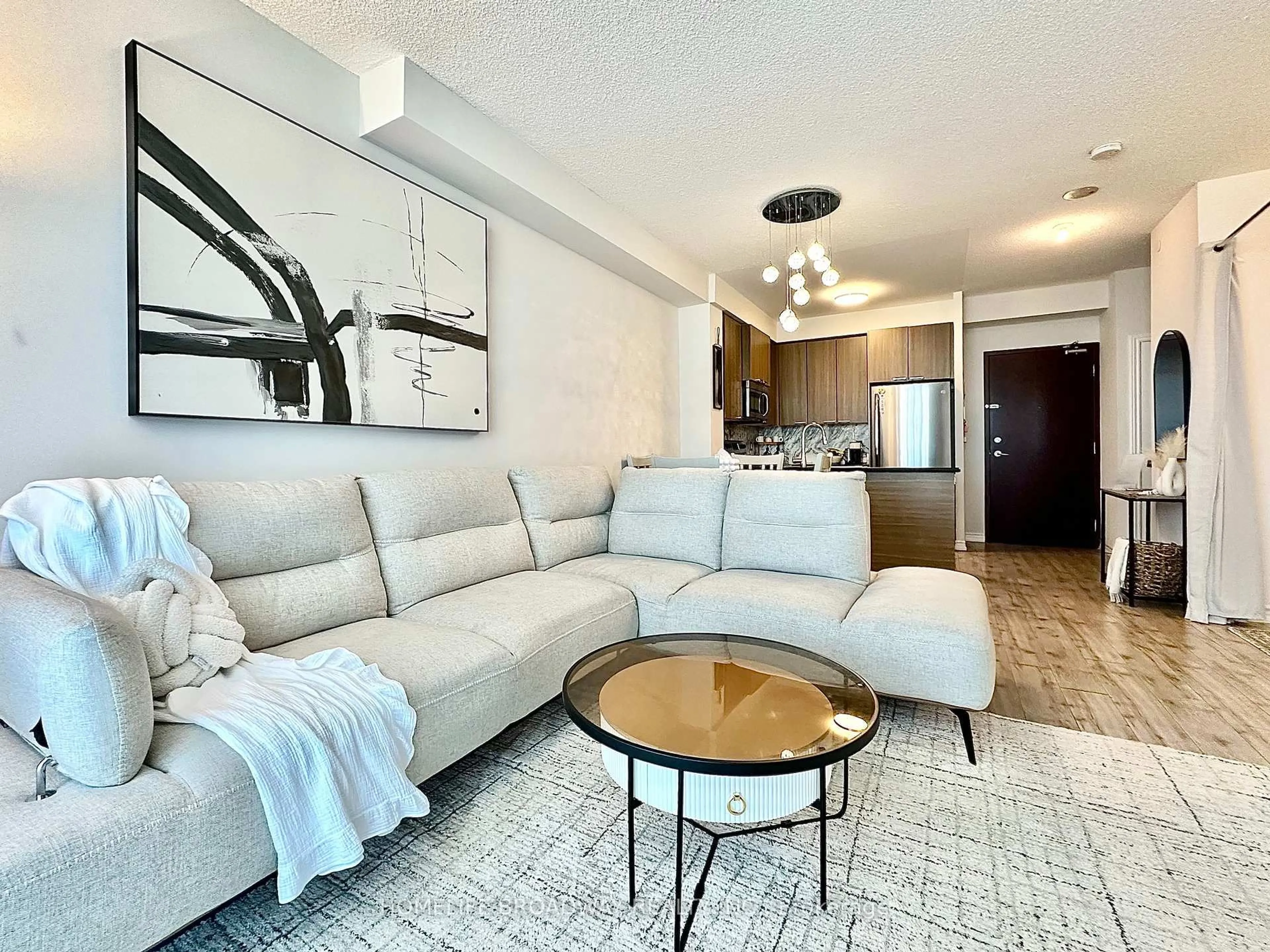 Living room with furniture, unknown for 1328 Birchmount Rd #1604, Toronto Ontario M1R 0B6
