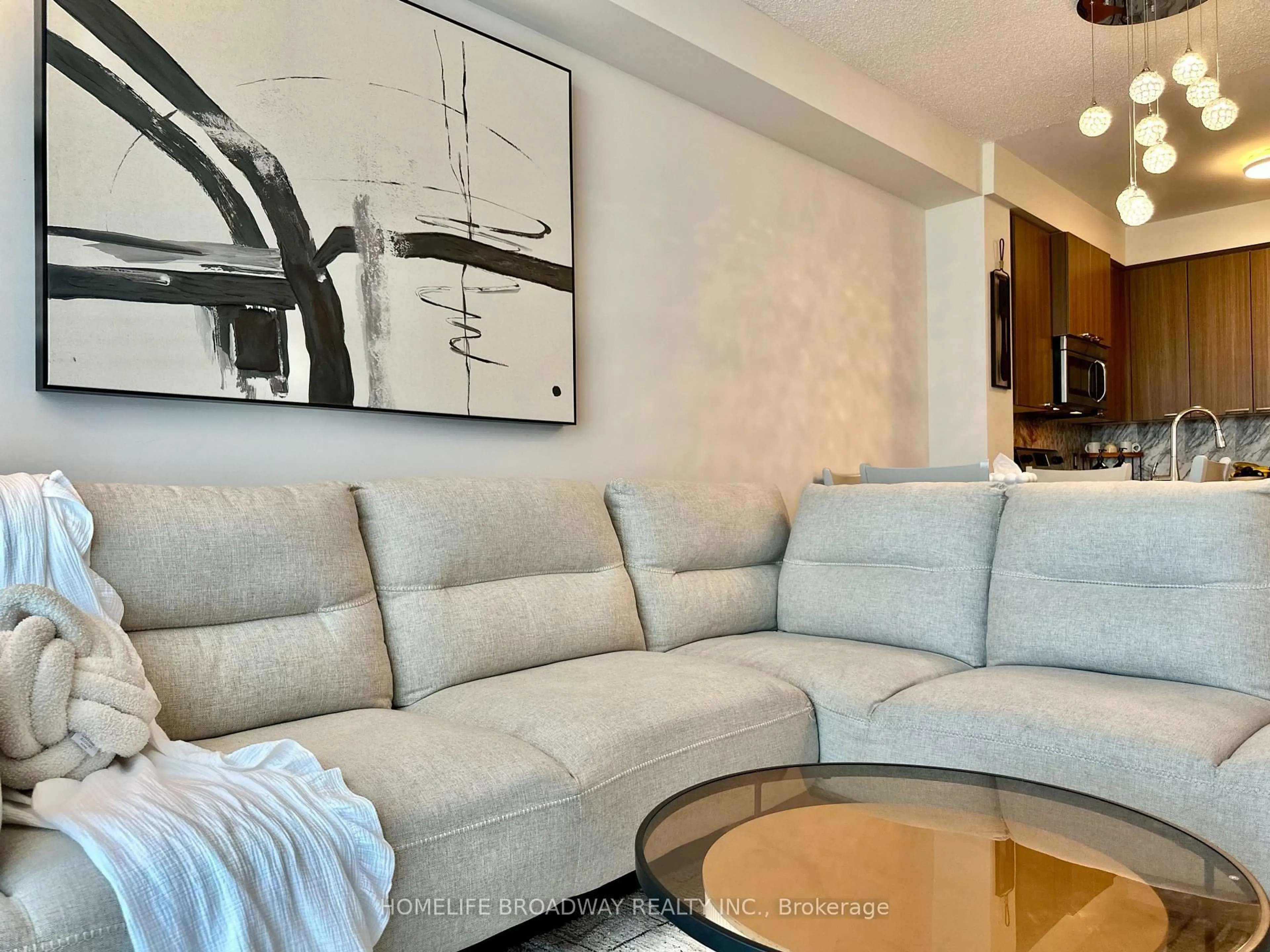 Living room with furniture, unknown for 1328 Birchmount Rd #1604, Toronto Ontario M1R 0B6