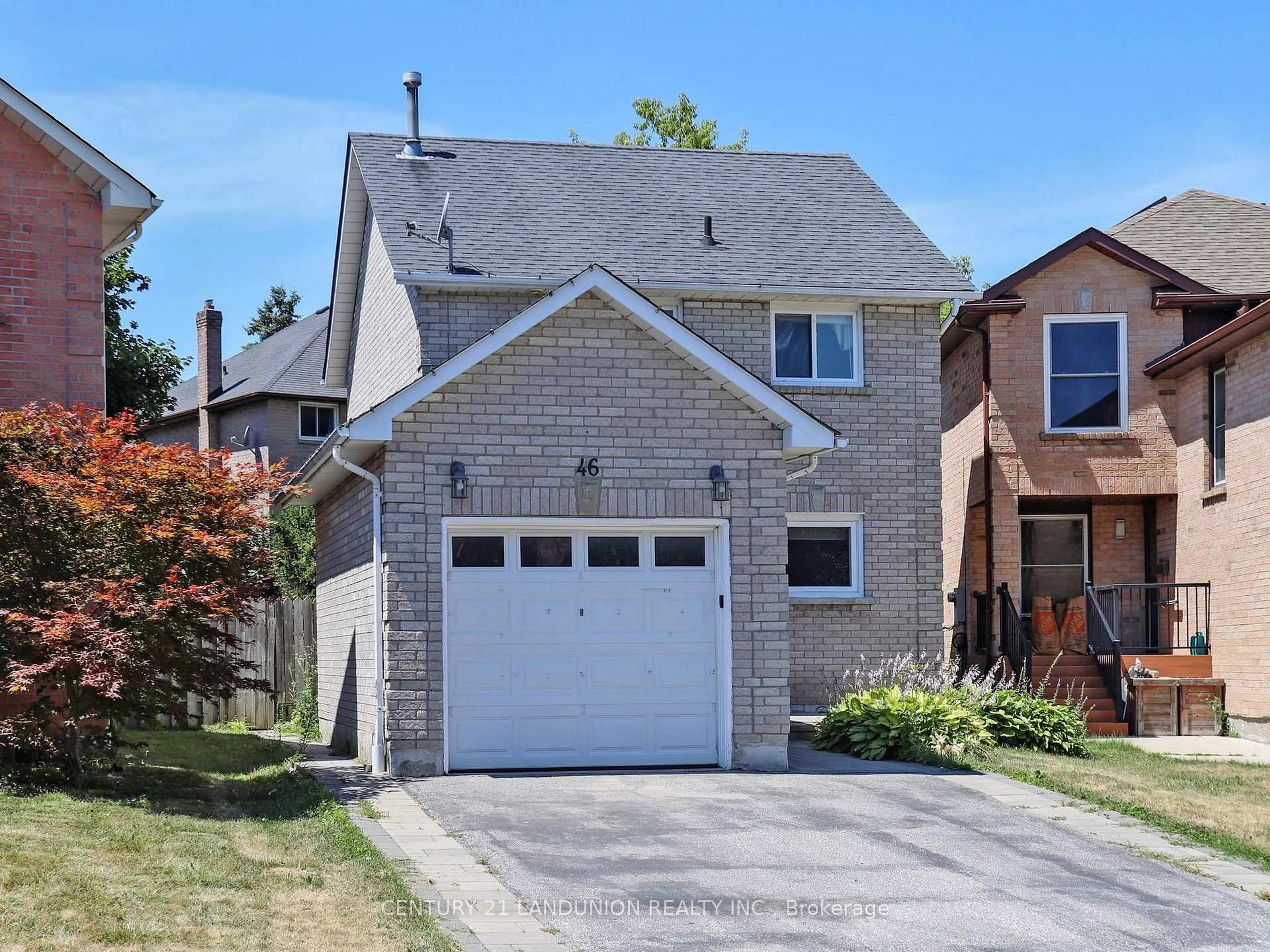 Home with brick exterior material, street for 46 Deverill Cres, Ajax Ontario L1T 1S7
