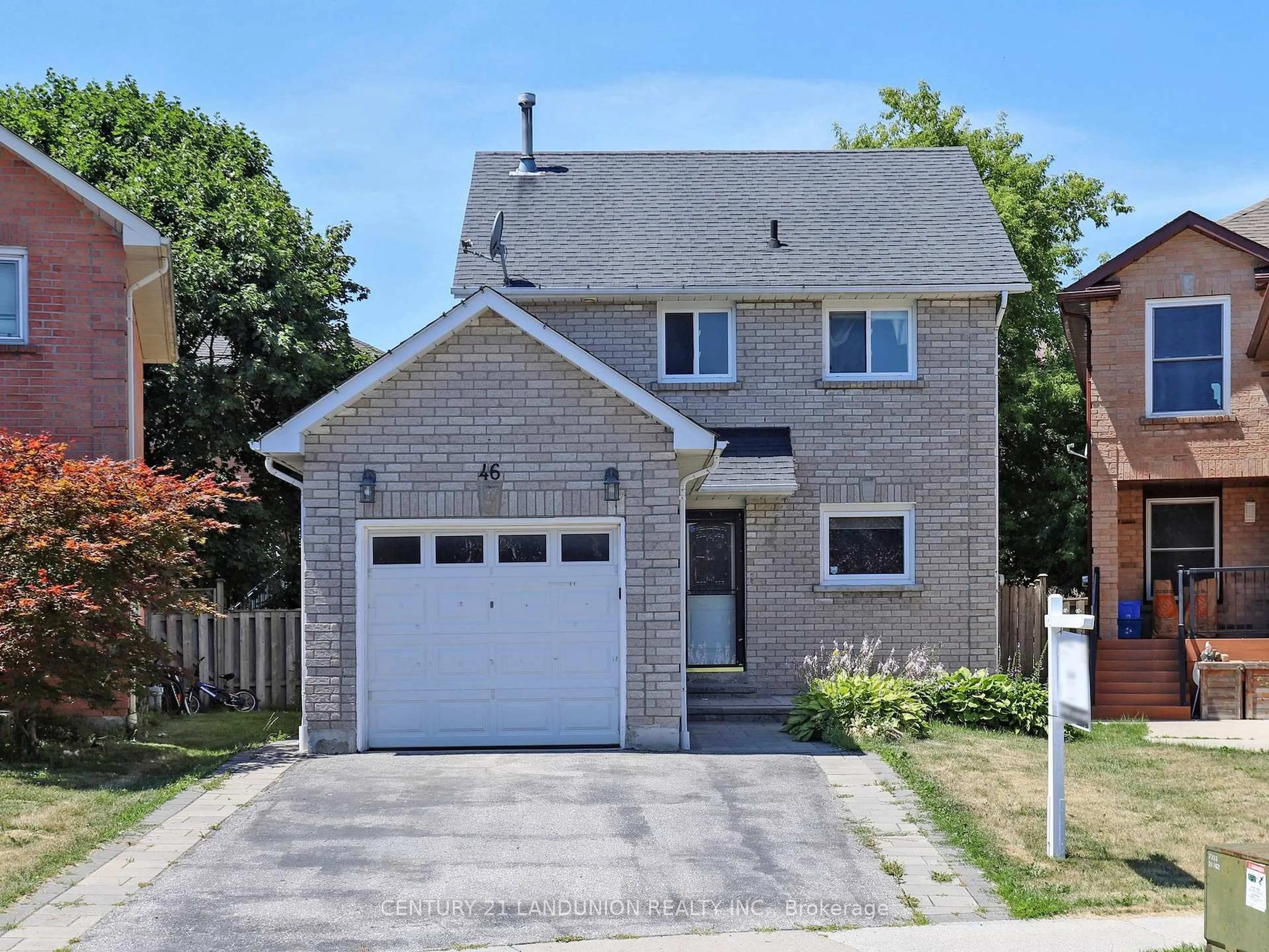 Home with brick exterior material, street for 46 Deverill Cres, Ajax Ontario L1T 1S7