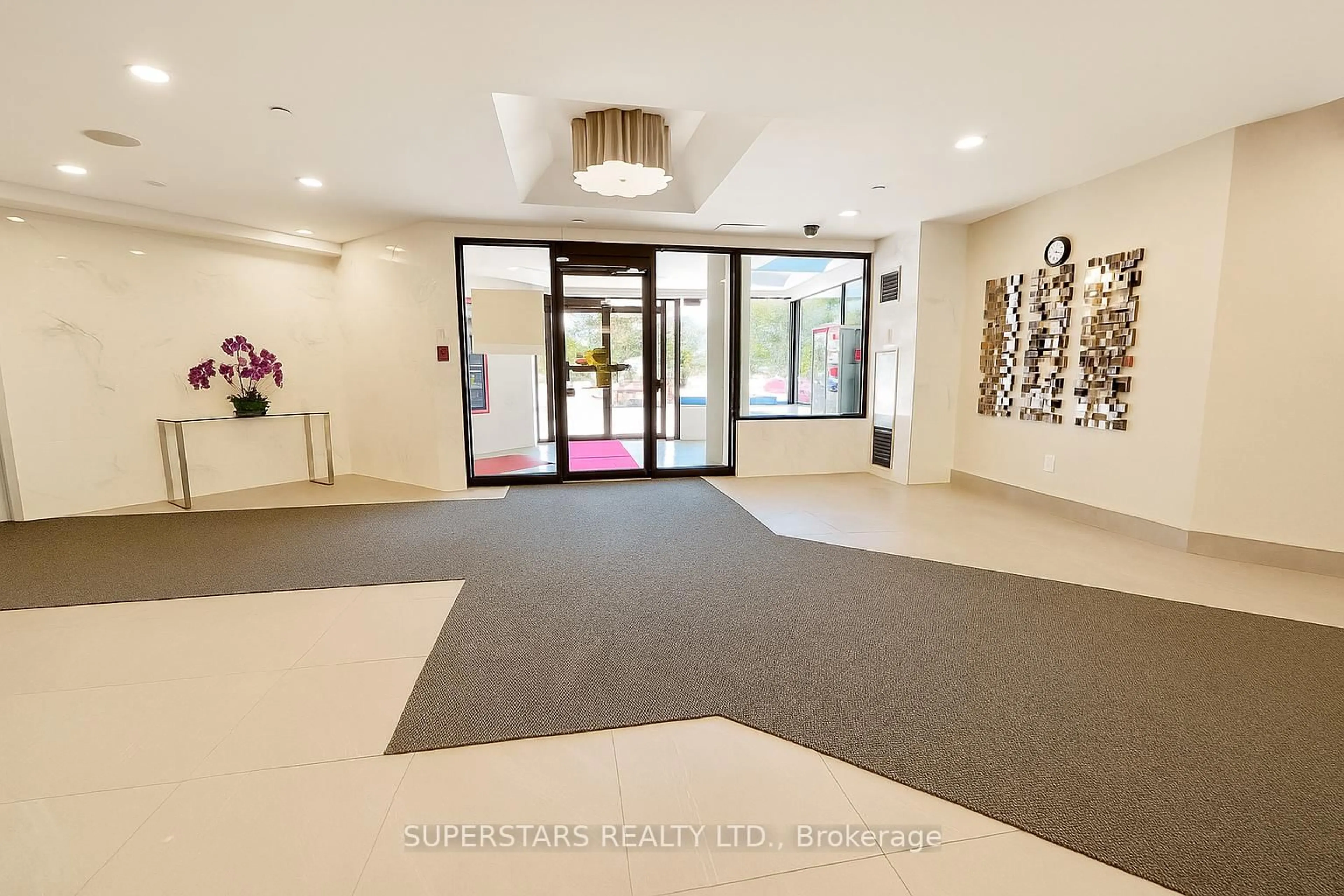 Indoor foyer for 300 Alton Towers Circ #408, Toronto Ontario M1V 4X9