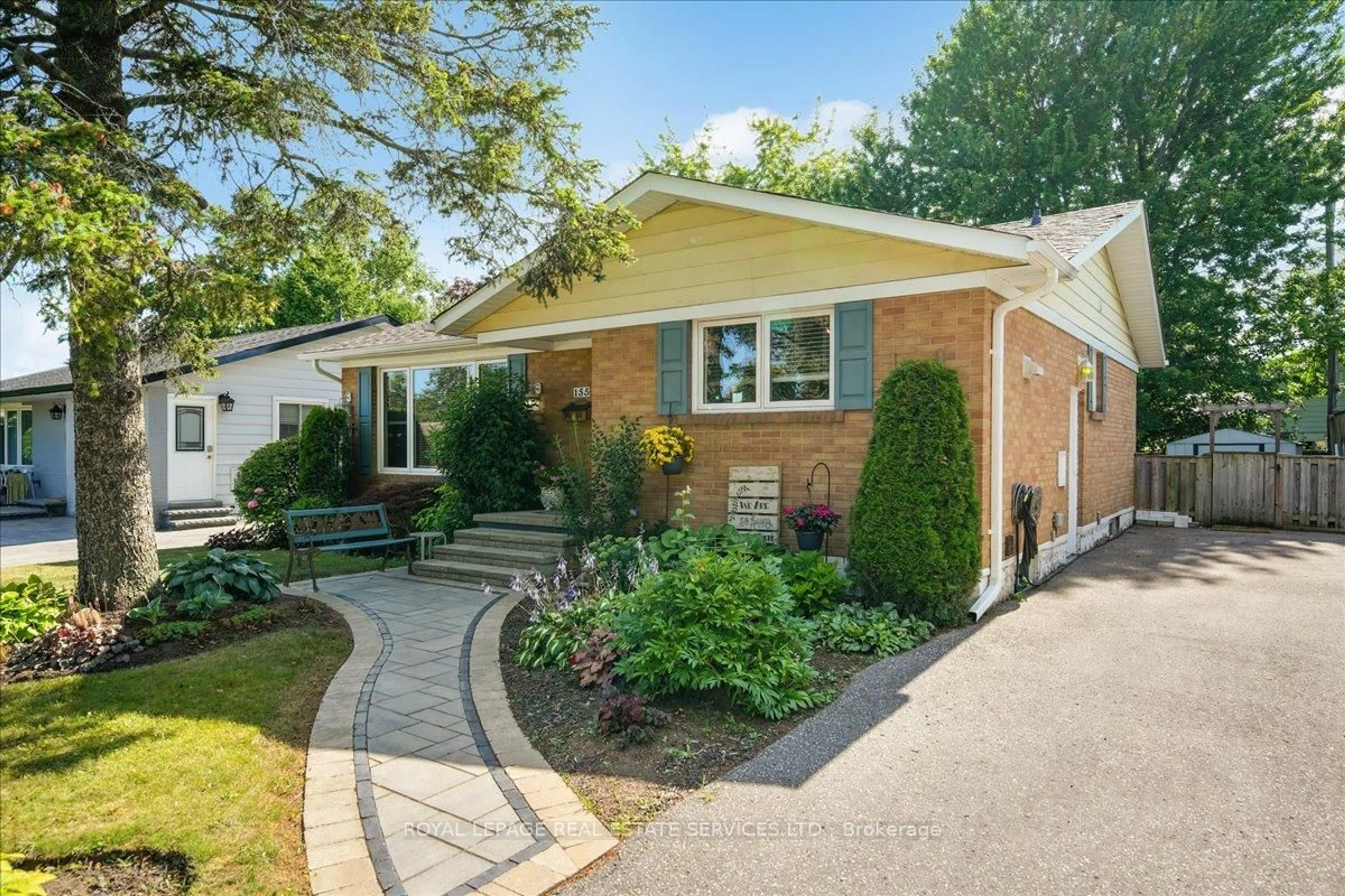 Home with brick exterior material, street for 155 Burcher Rd, Ajax Ontario L1S 2R6