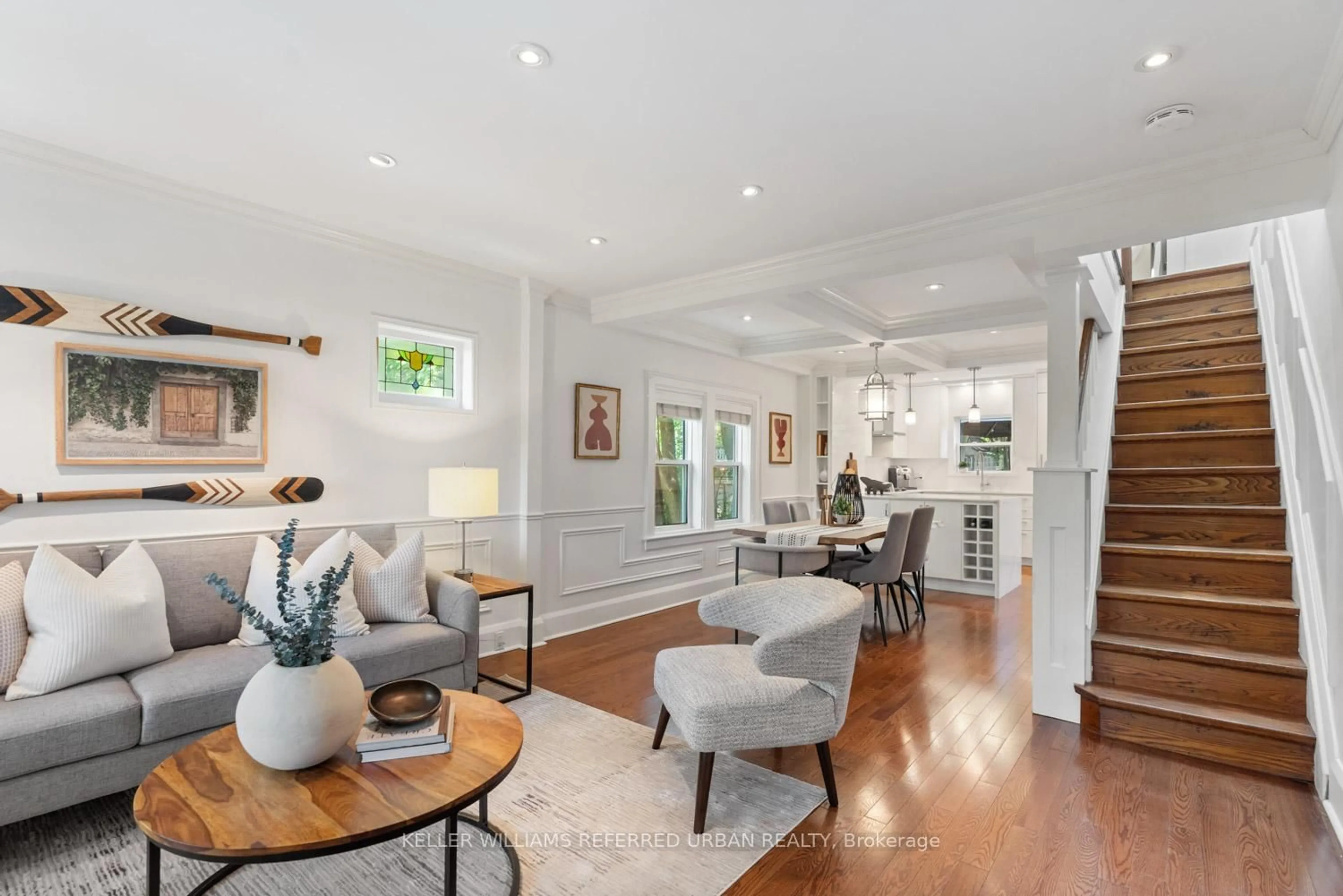 Living room with furniture, unknown for 231 Lee Ave, Toronto Ontario M4E 2P4