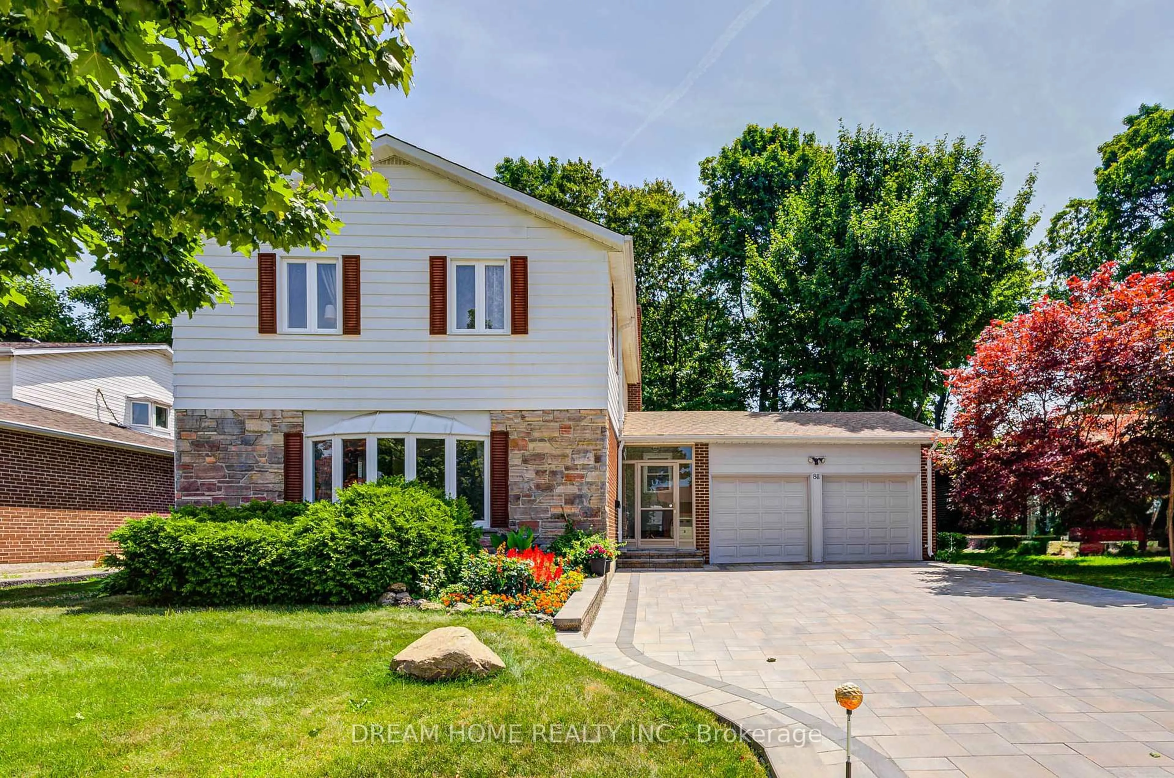 Home with brick exterior material, street for 811 Huntingwood Dr, Toronto Ontario M1T 2L8