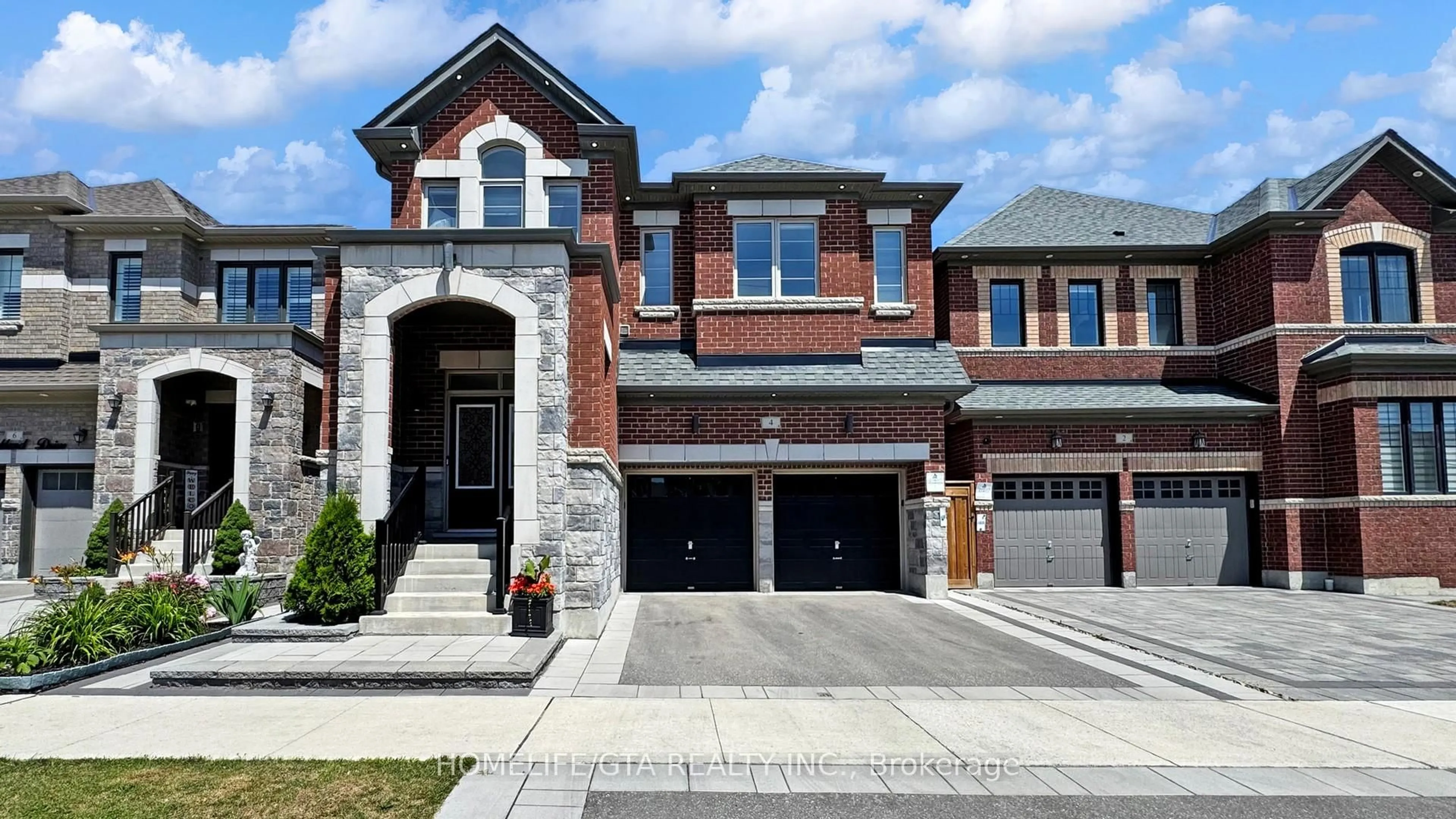 Home with brick exterior material, street for 4 Auckland Dr, Whitby Ontario L1P 0G6