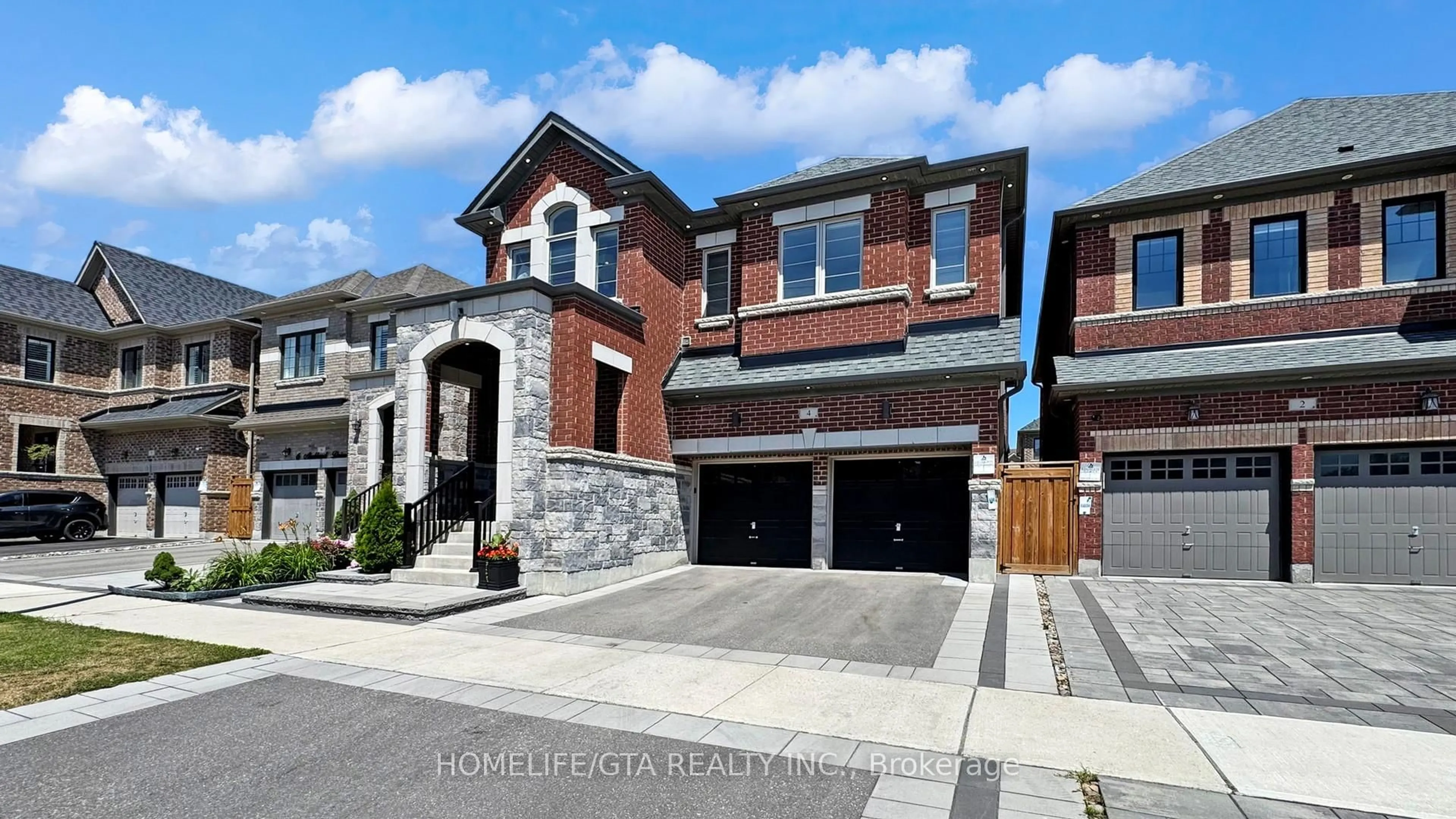 Home with brick exterior material, street for 4 Auckland Dr, Whitby Ontario L1P 0G6