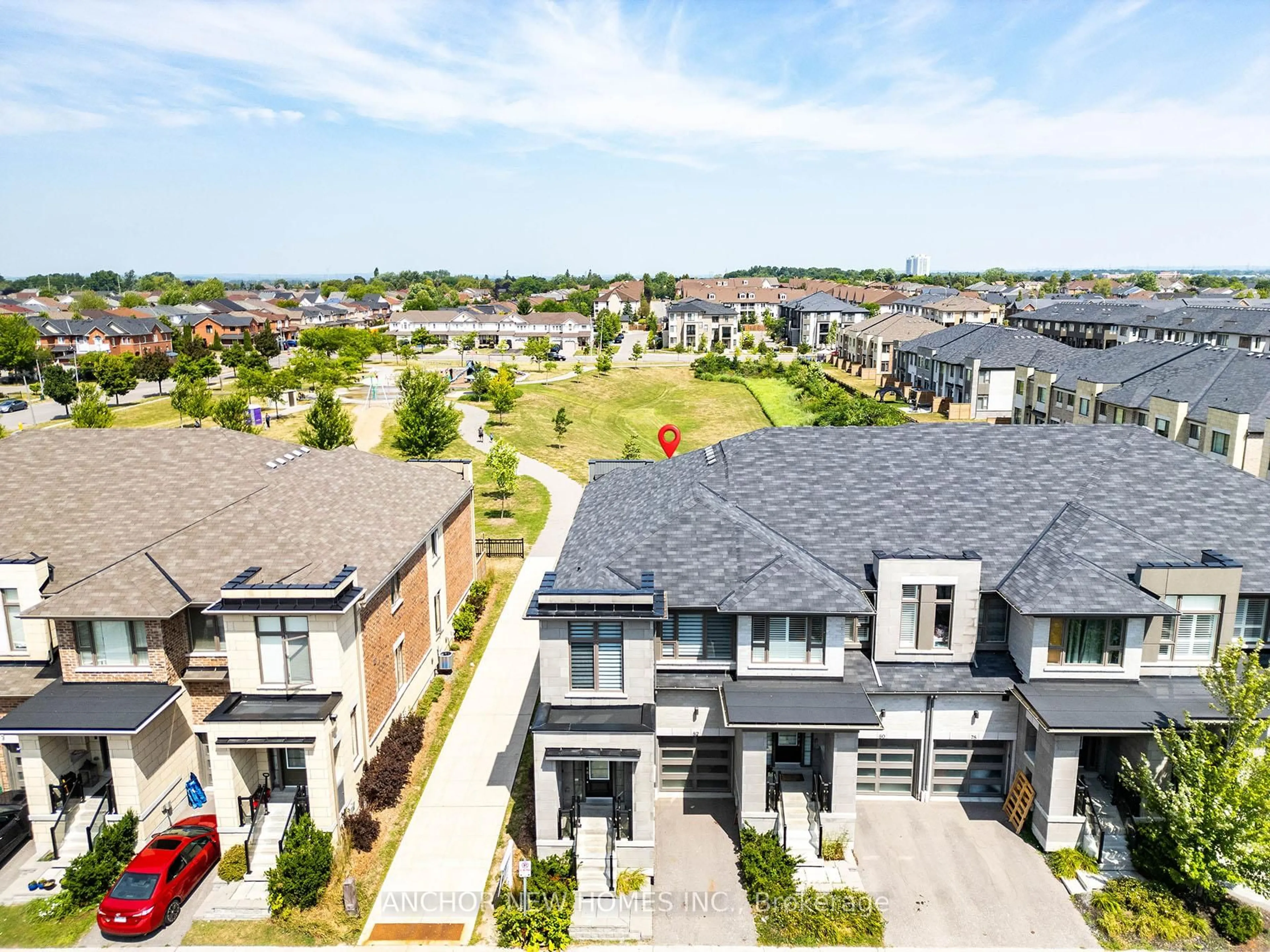 A pic from outside/outdoor area/front of a property/back of a property/a pic from drone, street for 82 Donald Fleming Way, Whitby Ontario L1R 0N8