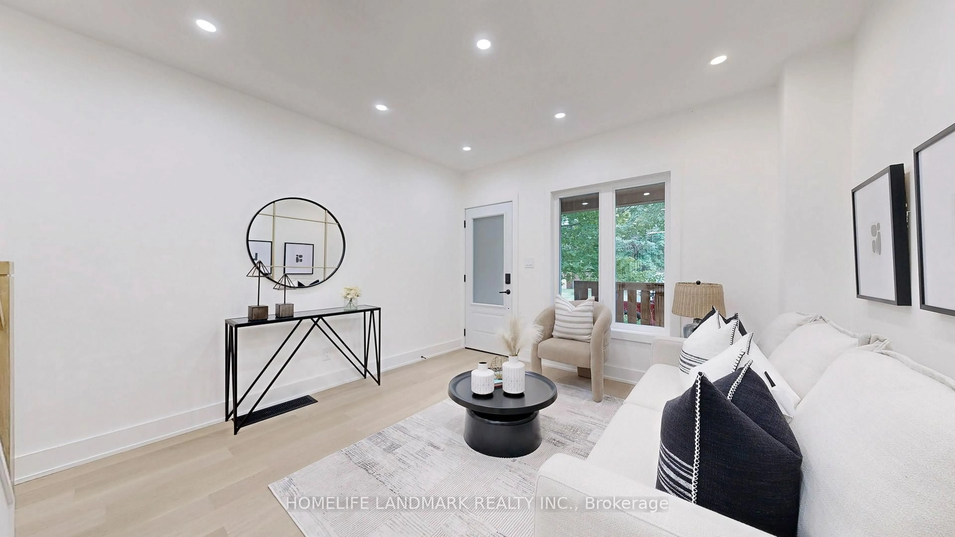 Living room with furniture, ceramic/tile floor for 26 Balfour Ave, Toronto Ontario M4C 1T5