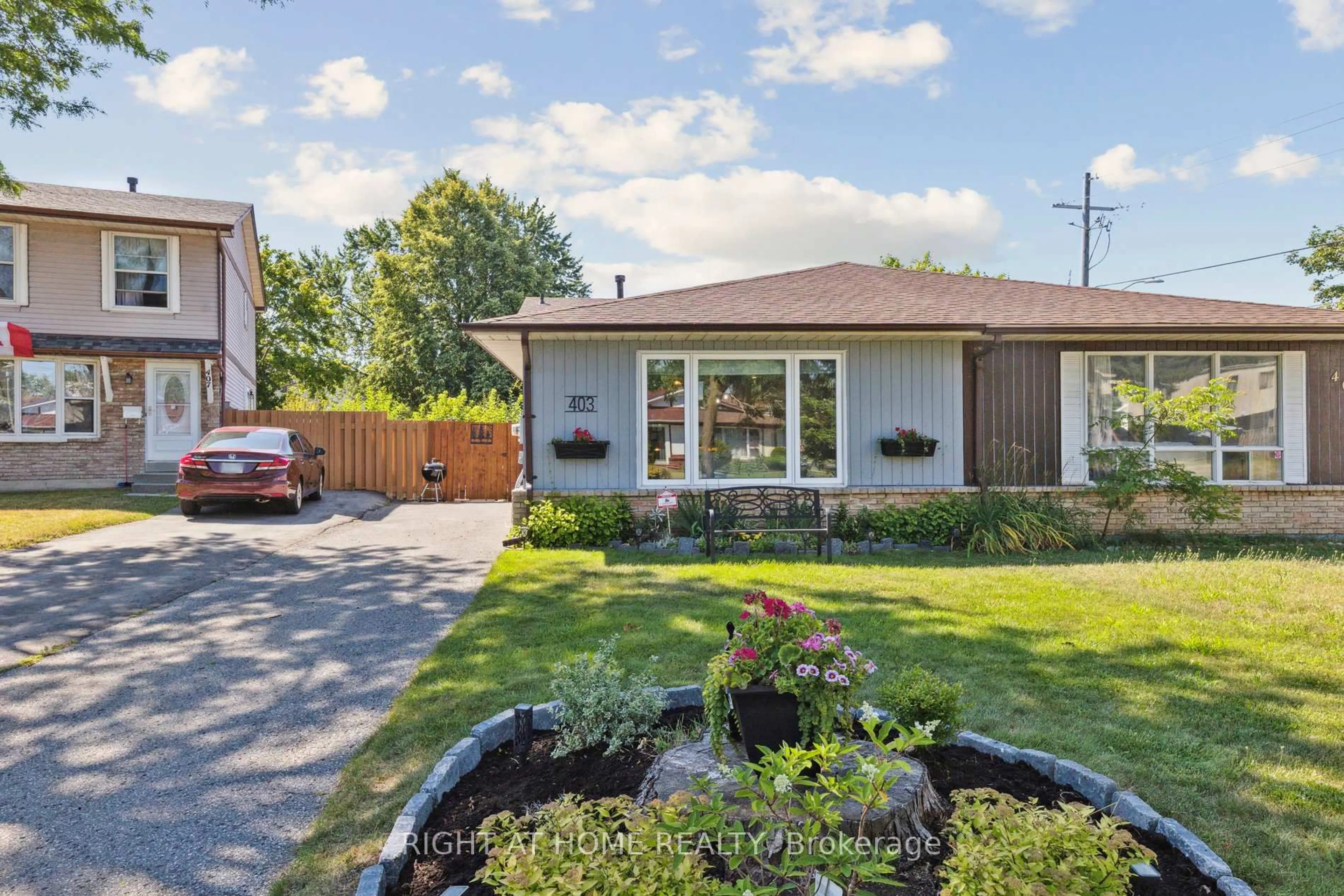 Home with brick exterior material, street for 403 Chandos Crt, Oshawa Ontario L1J 6R1